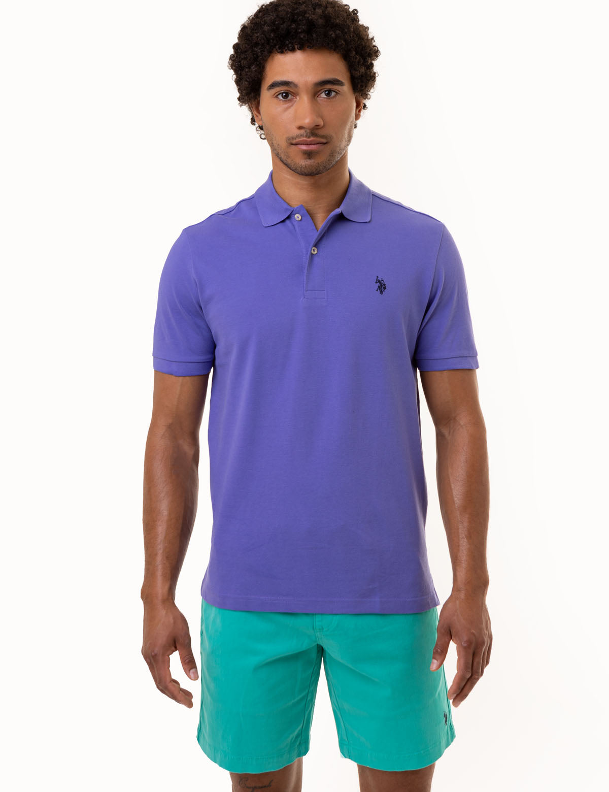 Men's Solid Pique Polo Shirt with Small Logo | Casual Wear