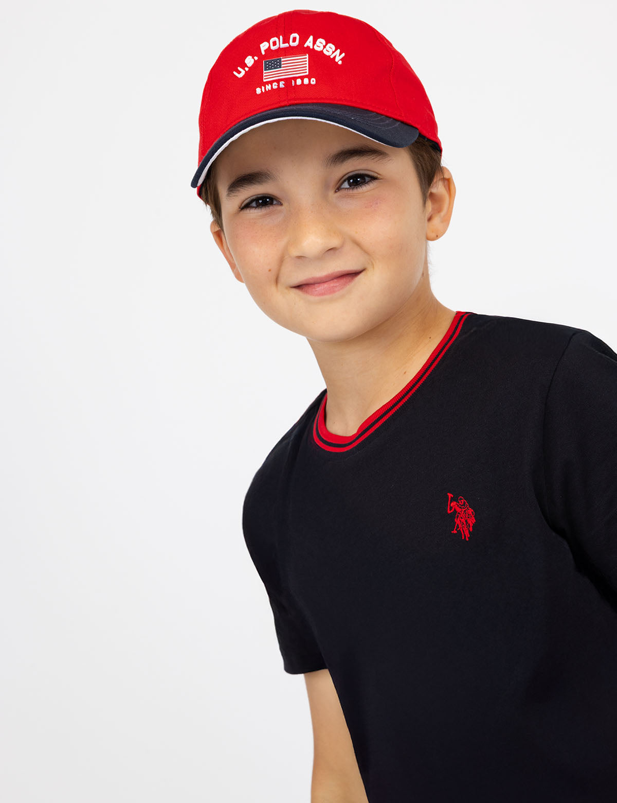 Boys Crew Neck T-Shirt with Tipped Design | Casual Kids Tee