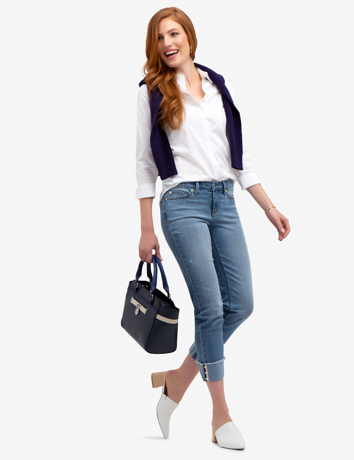 Classic Oxford Shirt with Button-Up Front & Stretch Fabric | Solid Poplin
