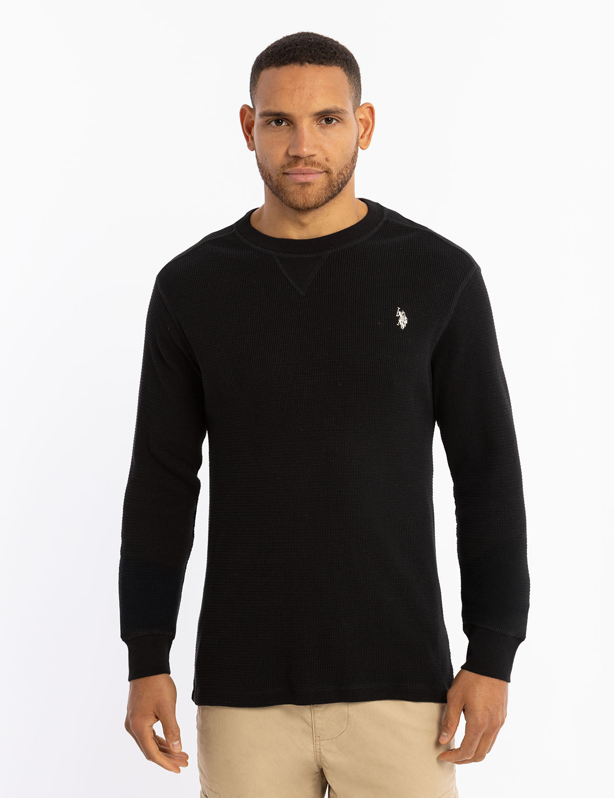 Rib Knit Crew Neck Pullover Sweater | Solid Color Casual Wear