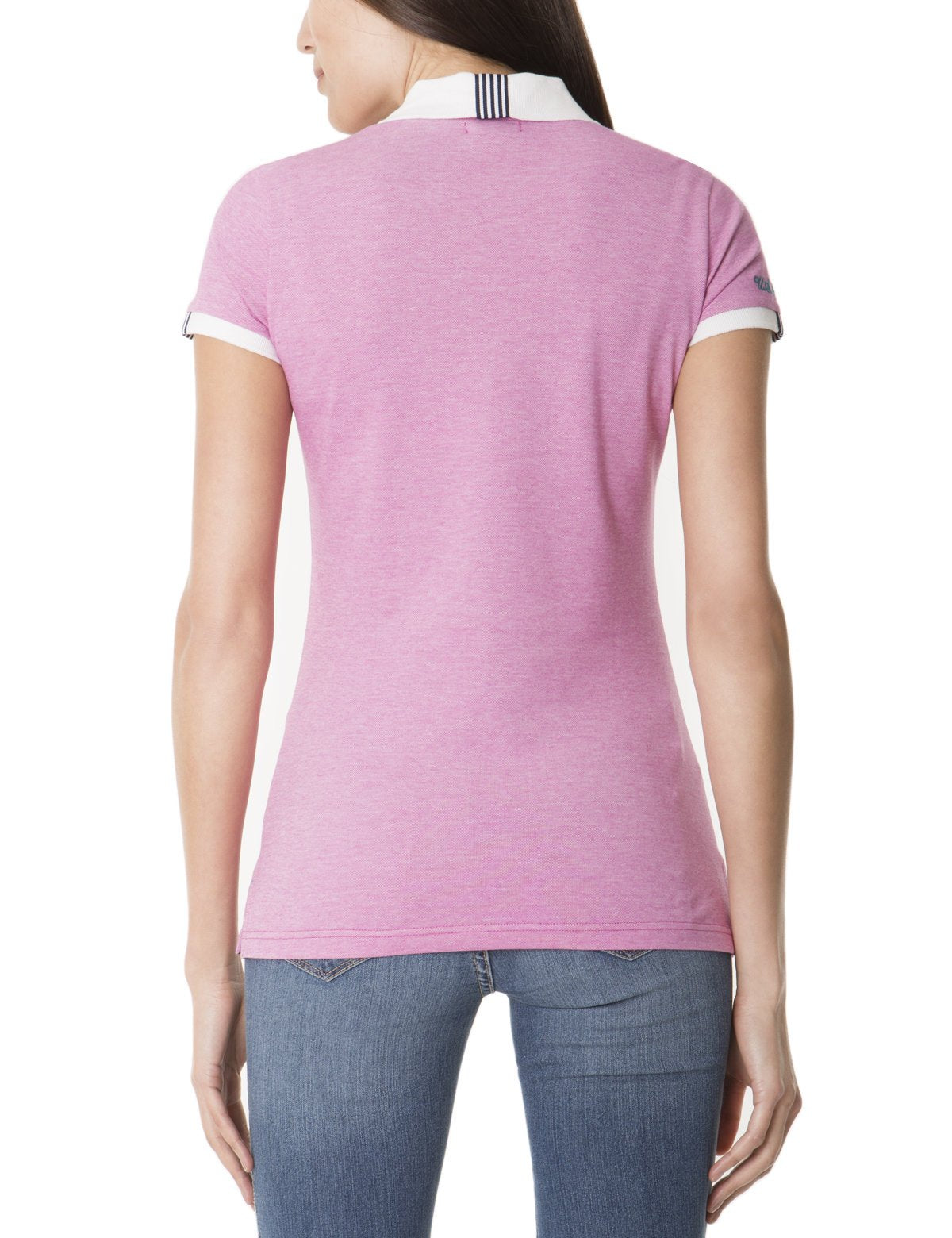 Space Dye Polo Shirt with Contrast Collar & Rib Cuffing | Classic Cotton Blend