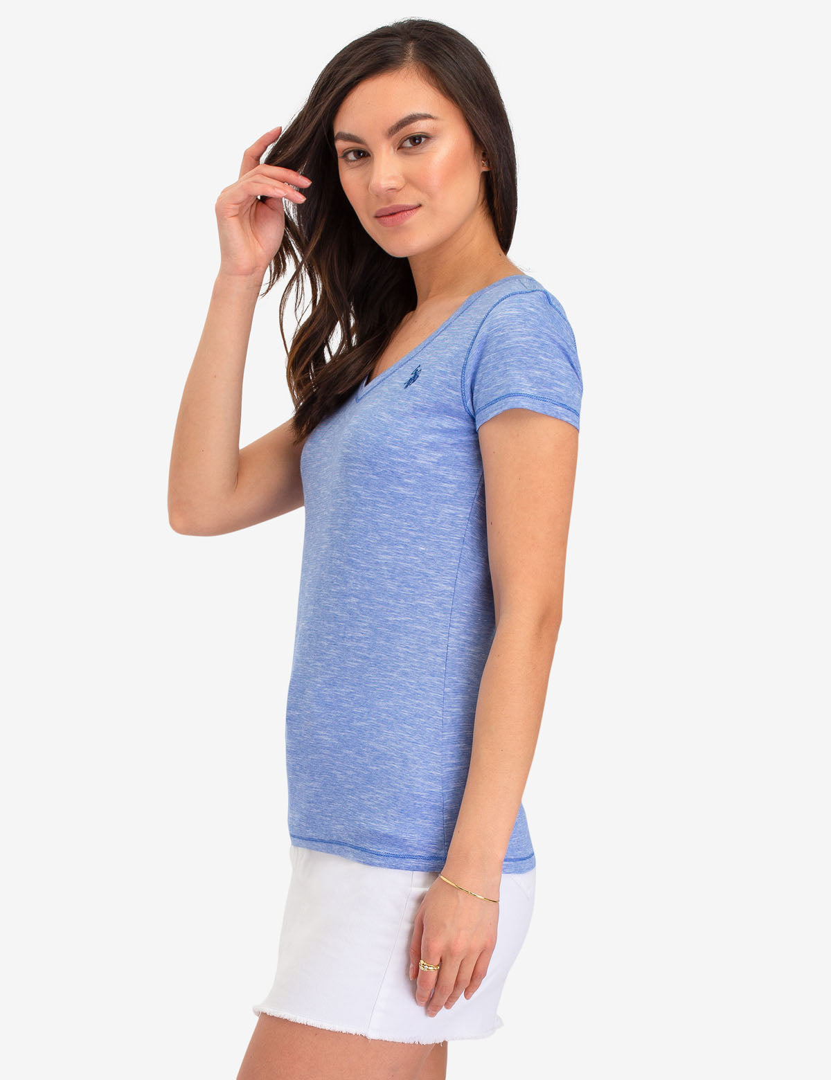 Space Dye V-Neck T-Shirt for Men & Women | Soft Cotton Casual Tee
