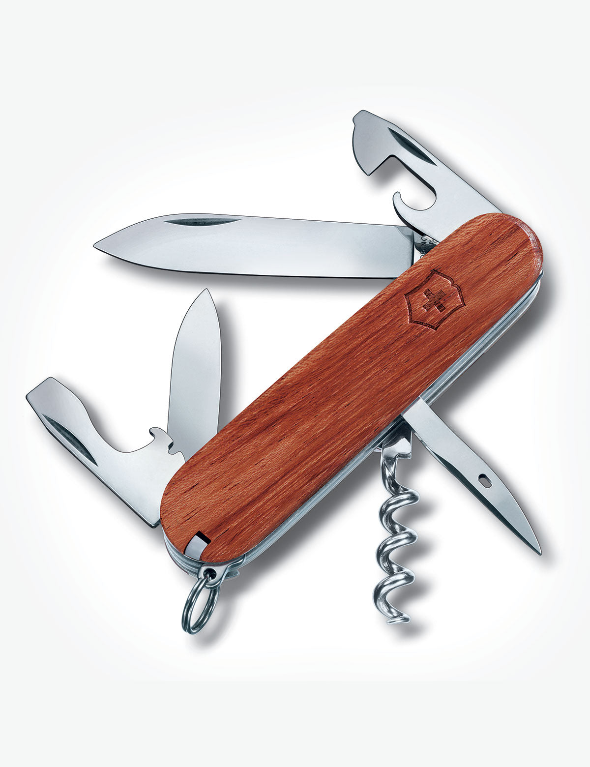 Swiss Army Pocket Knife with Walnut Wood Scales | Spartan Wood 91mm