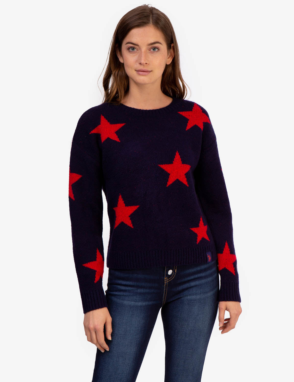 Star Design Crew Neck Sweater | U.S. Polo Assn.
