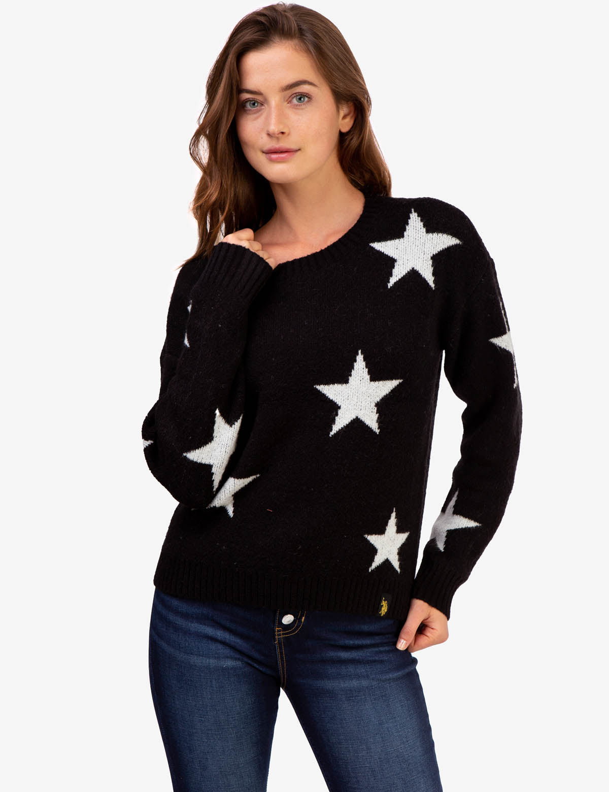Star Design Crew Neck Sweater | U.S. Polo Assn.
