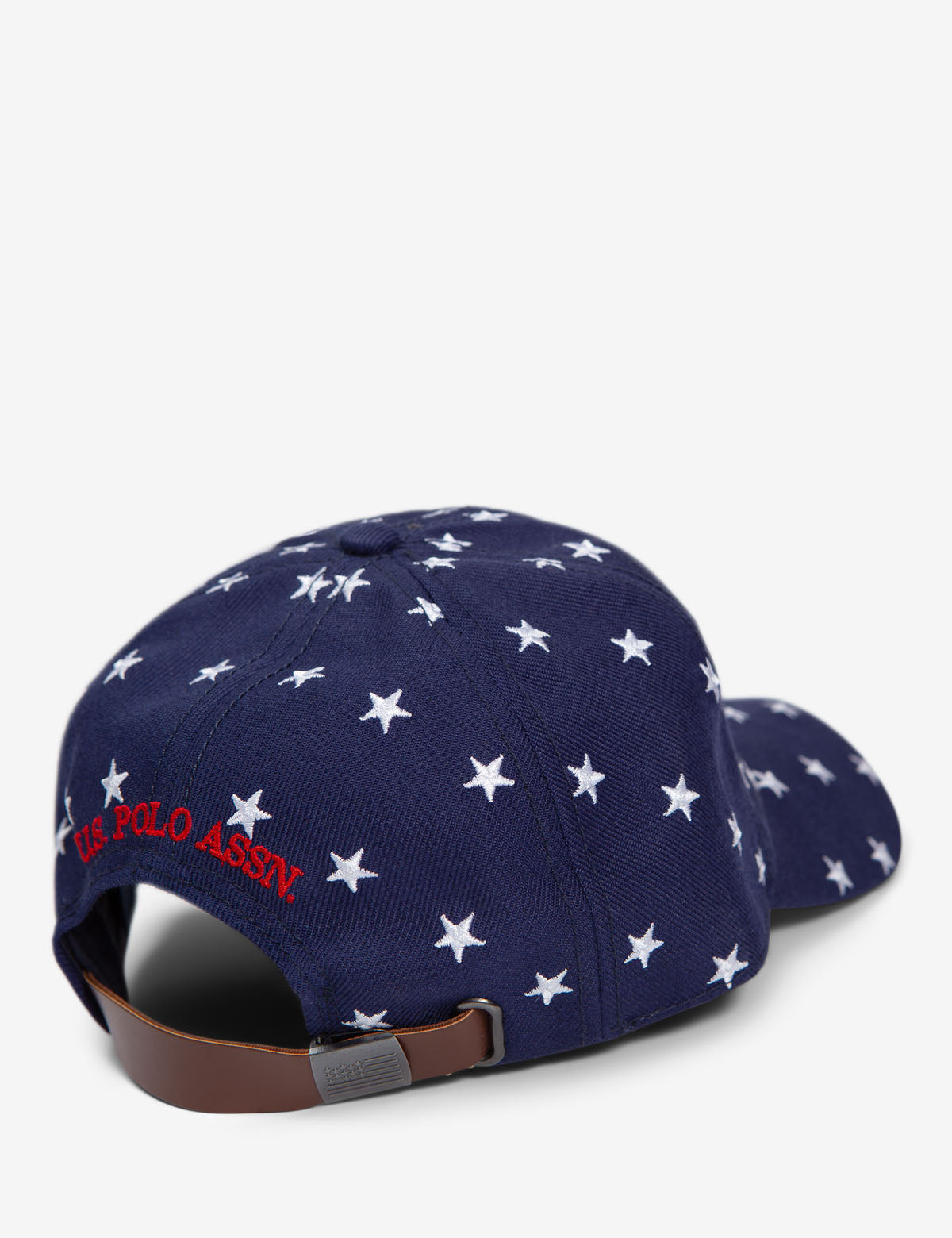 Star Print Baseball Cap with Adjustable Strap & Embroidered Logo