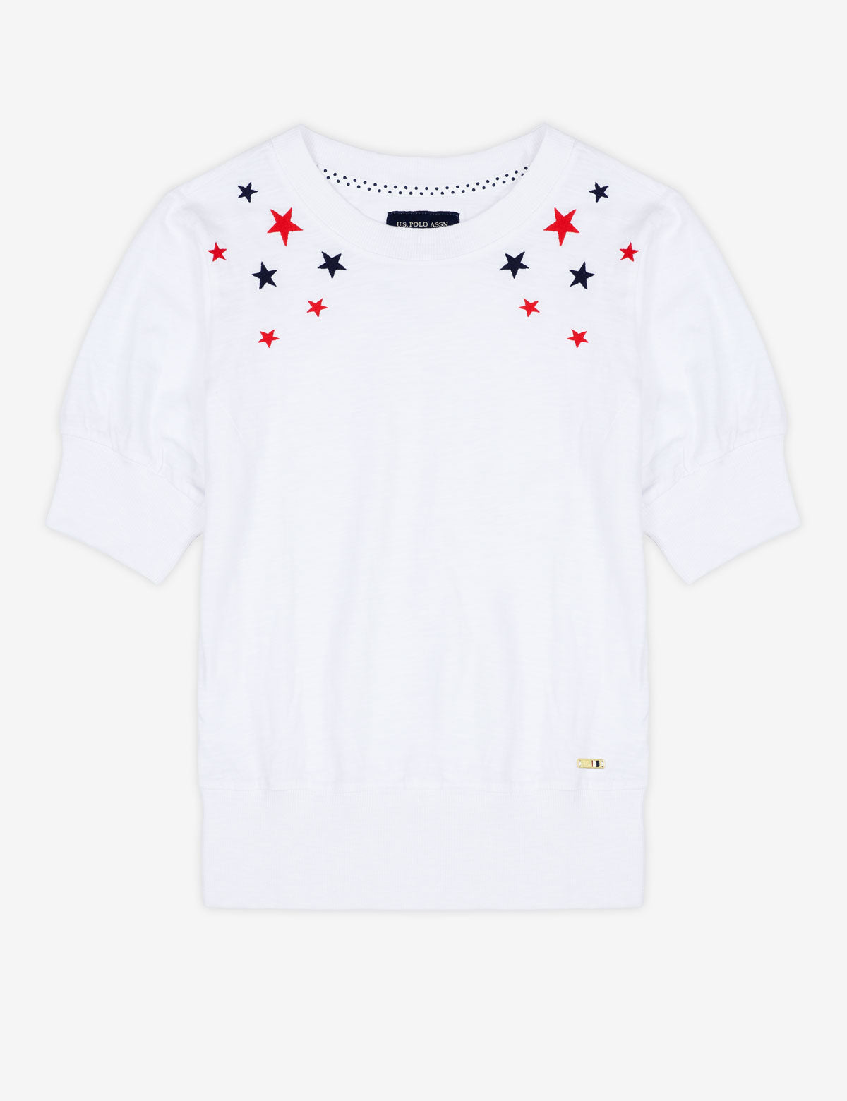 Star Print Cotton Short Sleeve Top | U.S. Polo Assn.
