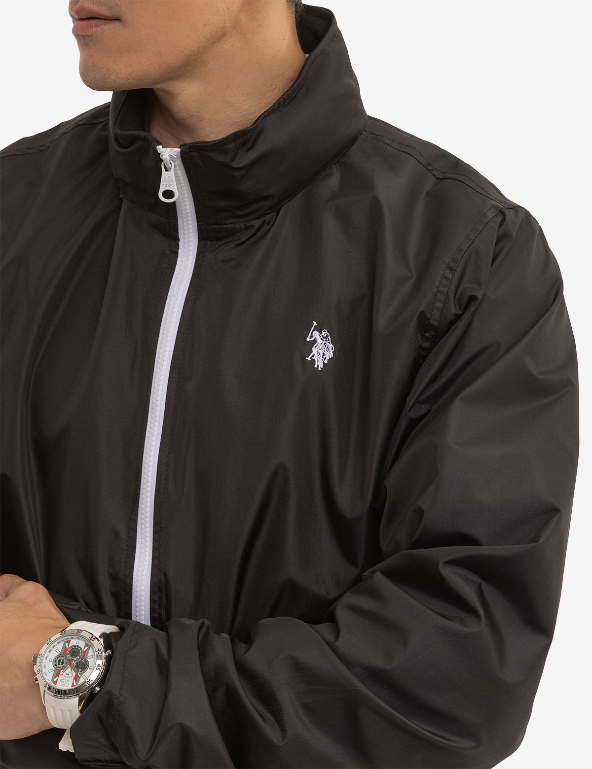 Lightweight Stow Hood Windbreaker Jacket for Outdoor Activities