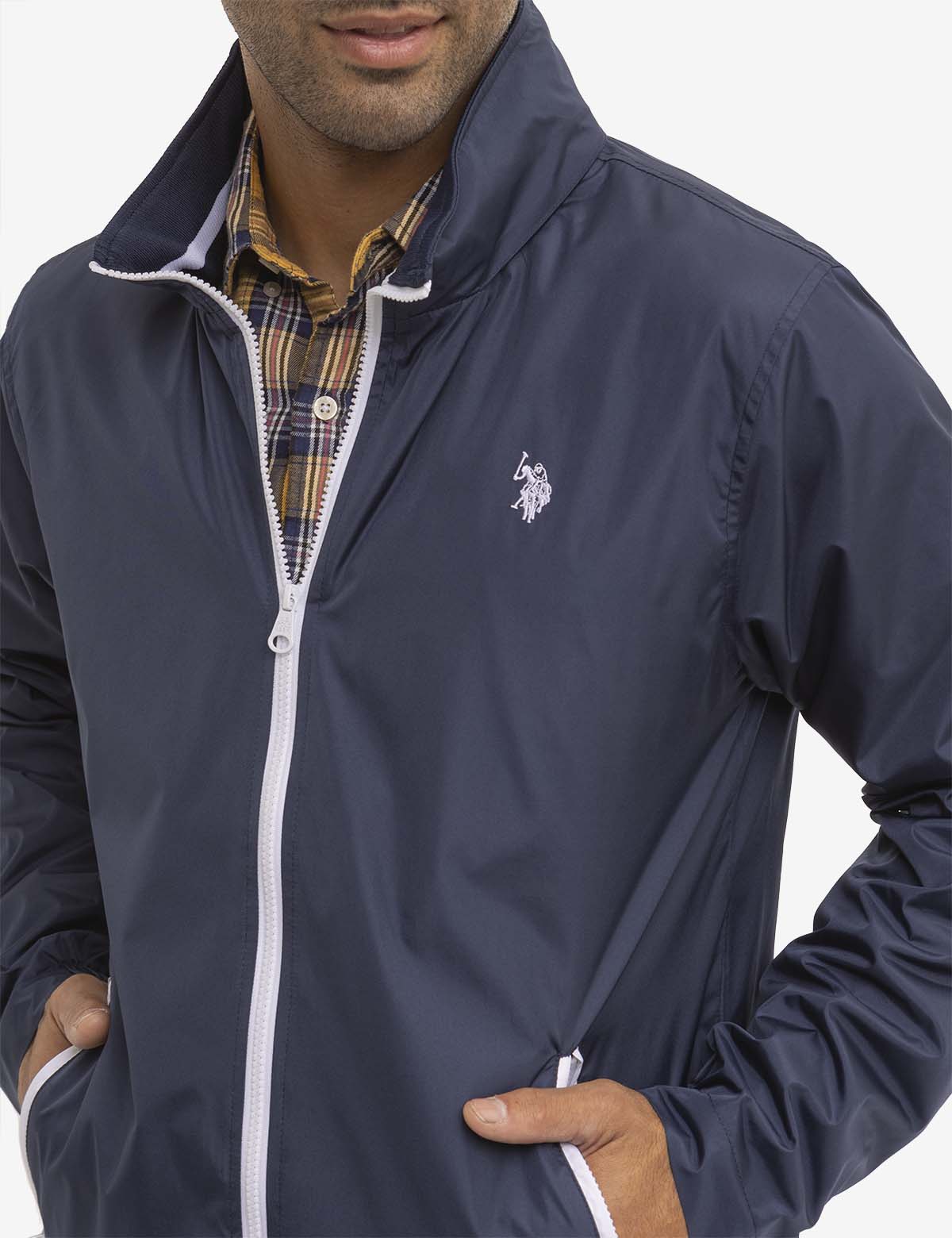 Lightweight Stow Hood Windbreaker Jacket for Outdoor Activities