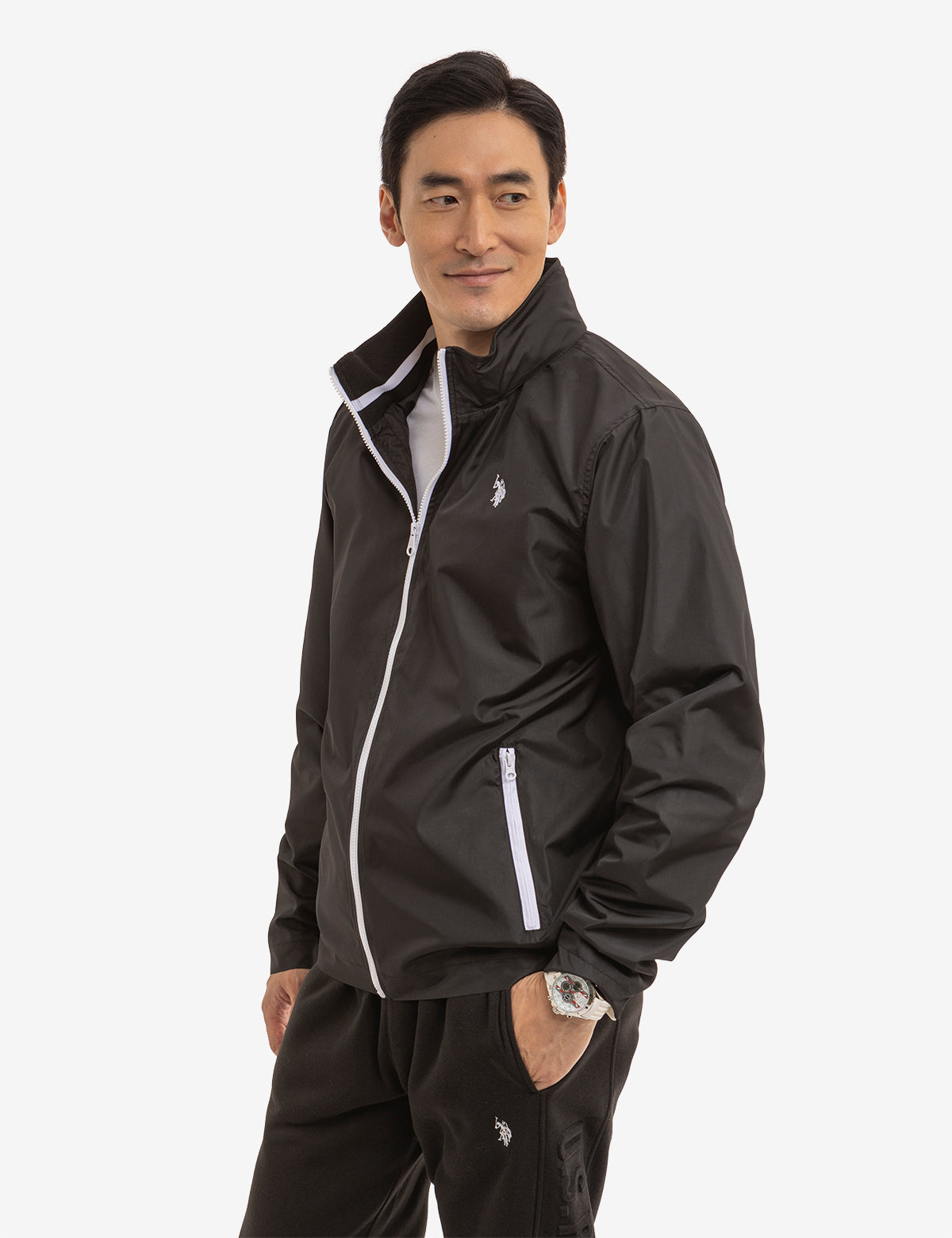 Lightweight Stow Hood Windbreaker Jacket for Outdoor Activities