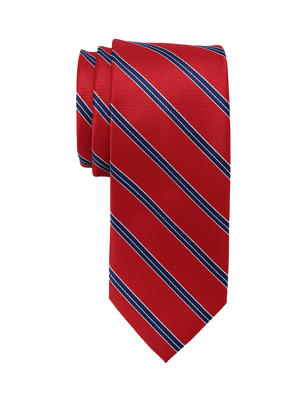Red Stripe Tie for Men | Classic 3-Inch Width | U.S. Polo Assn.
