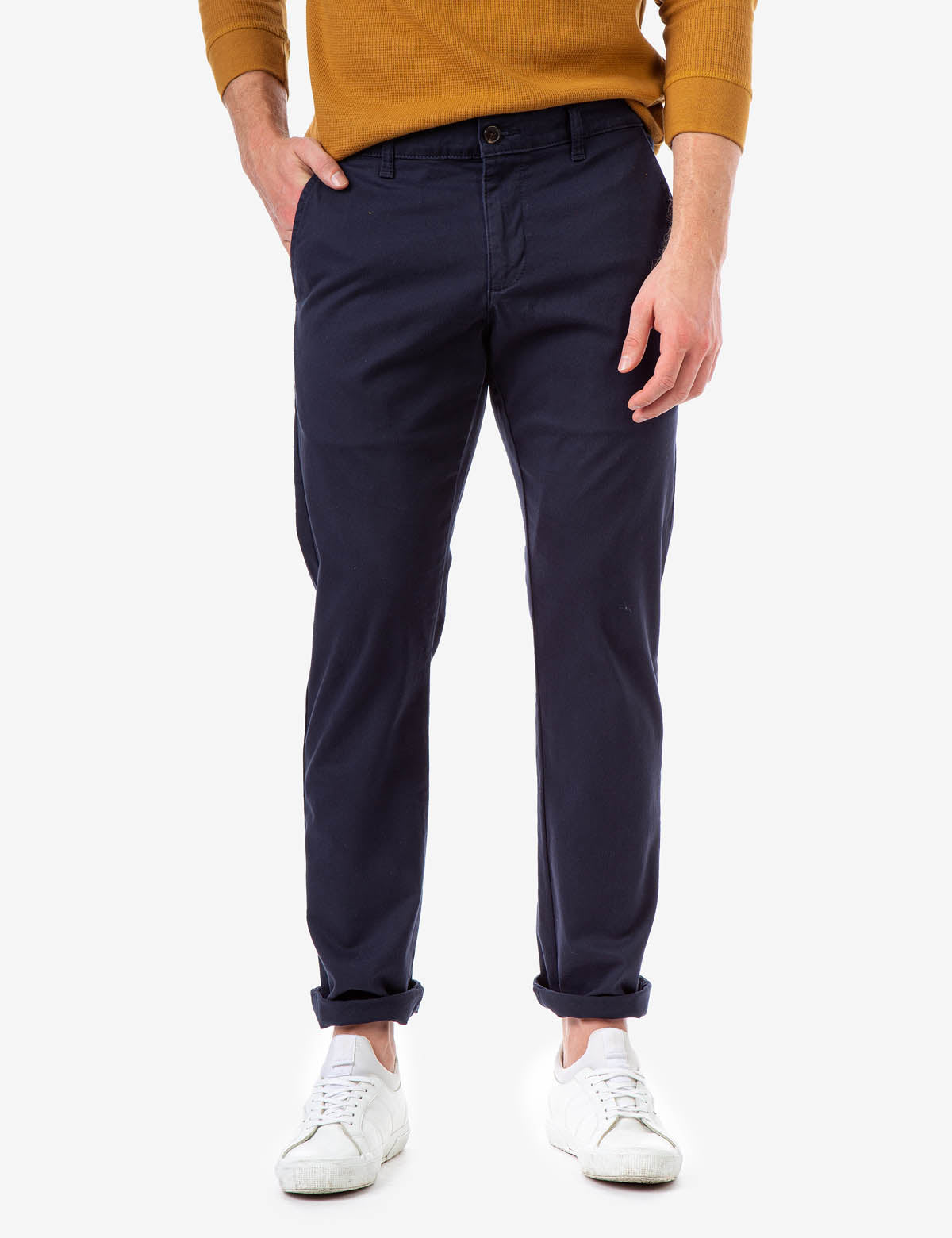Men's Slim Fit Stretch Twill Chino Pants | Straight Twill