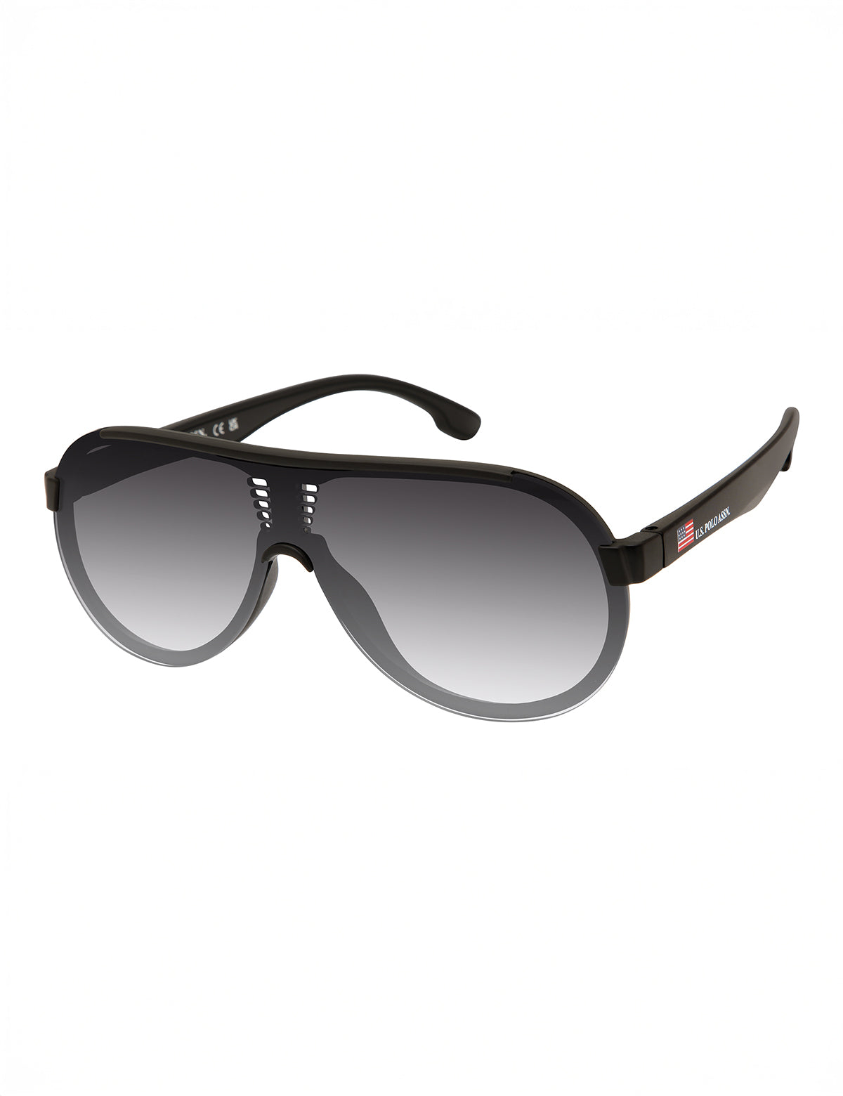 Men's Plastic Shield Sunglasses with Backframe Design | UV Protection