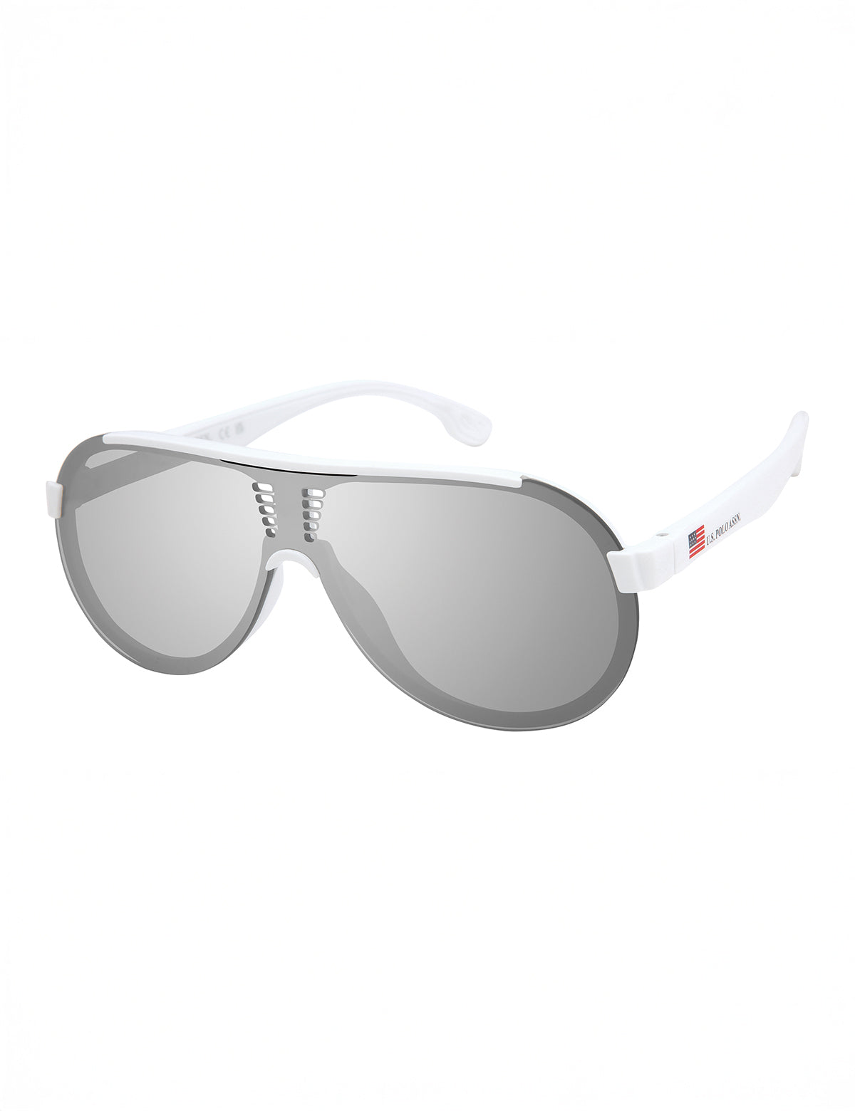 Men's Plastic Shield Sunglasses with Backframe Design | UV Protection