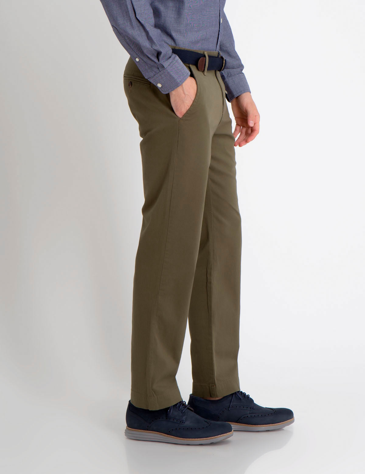Stretch Chino Pants for Men | Slim Fit with Reversible Belt