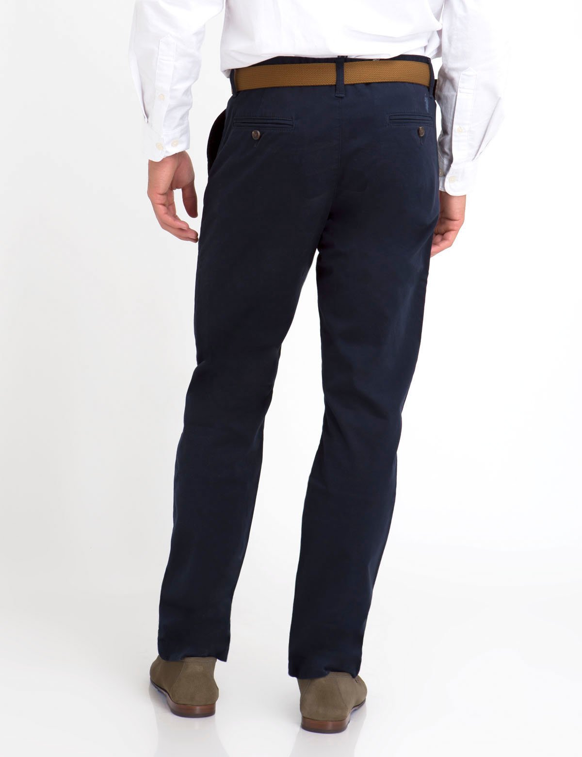 Stretch Chino Pants for Men | Slim Fit with Reversible Belt