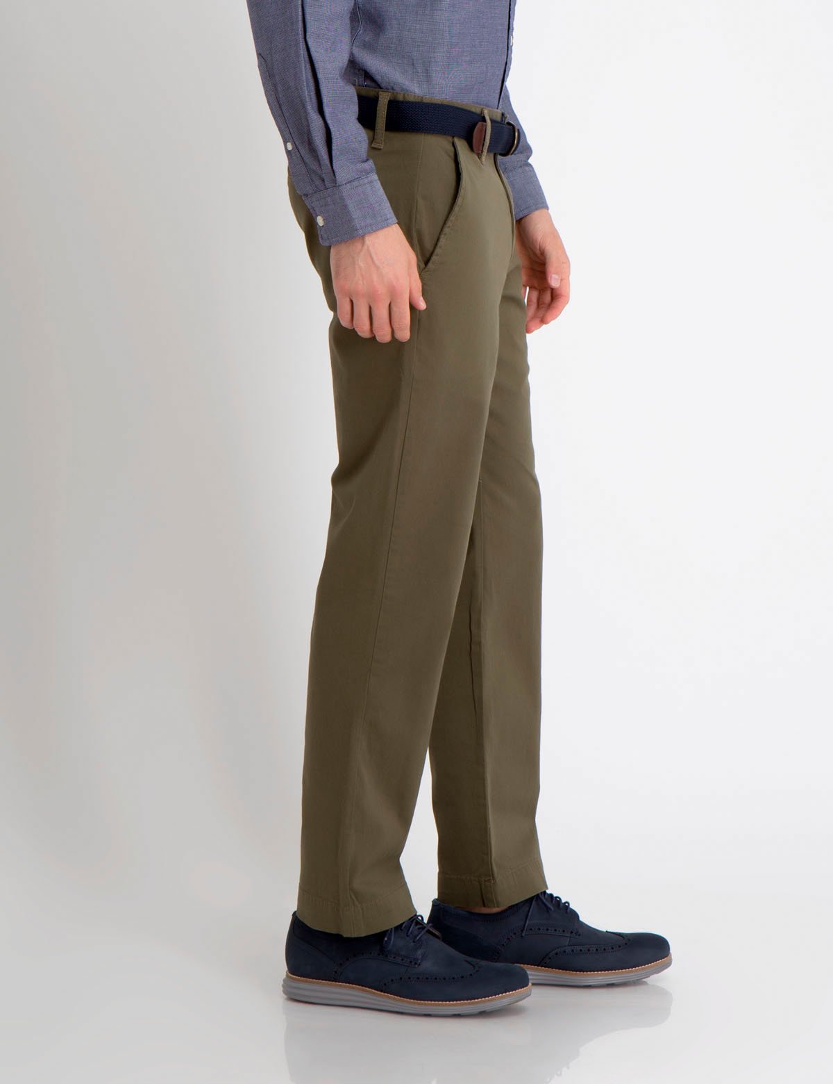 Stretch Chino Pants for Men | Slim Fit with Reversible Belt