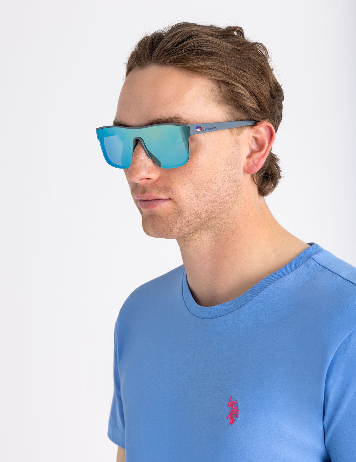 Men's Plastic Shield Sunglasses for UV Protection | SportStyle