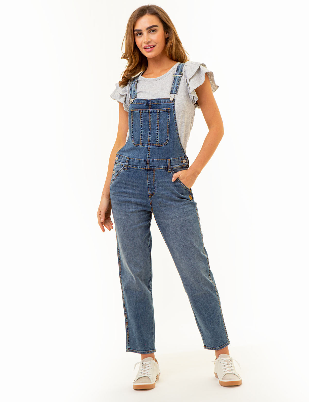 Stretch Denim Overalls for Women | Comfortable & Stylish