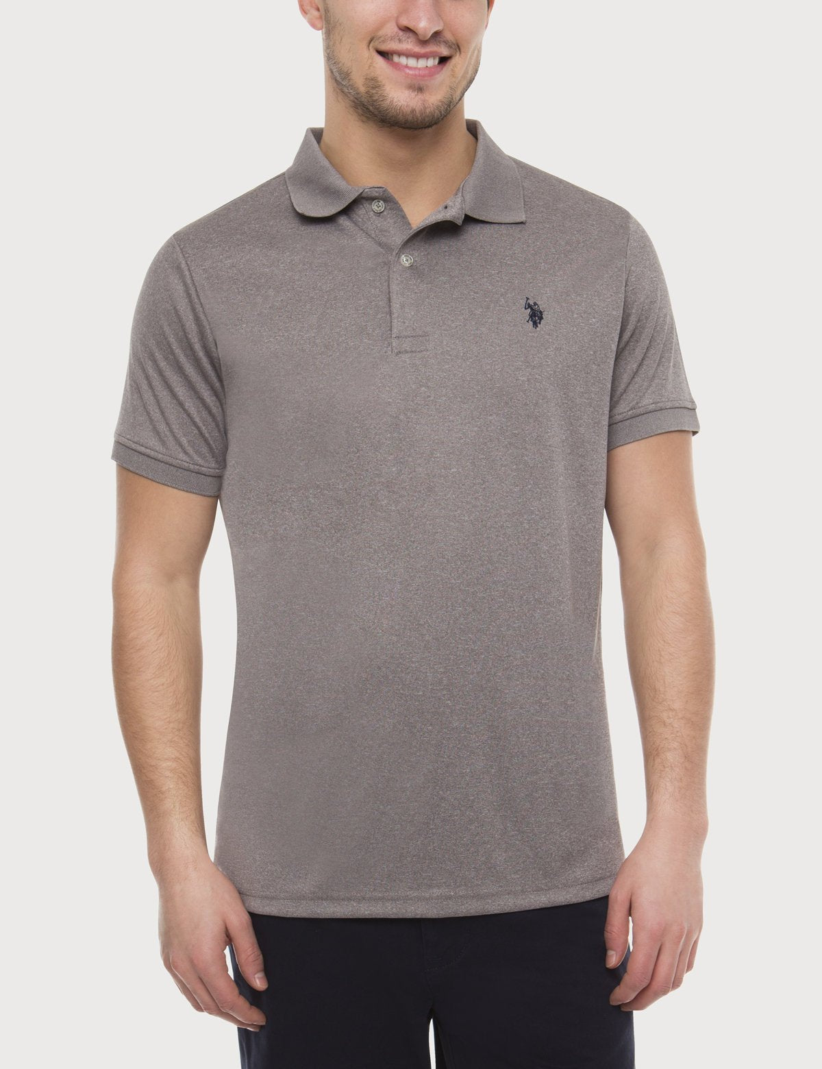Moisture-Wicking Performance Polo Shirt for Men | Stretch Interlock