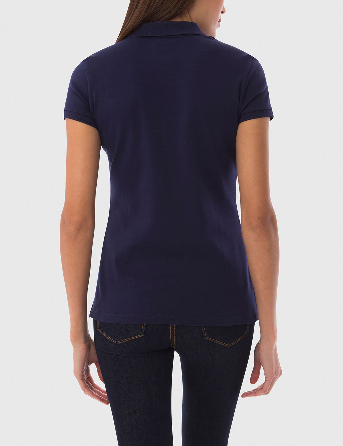 Stretch Interlock Cotton Polo Shirt with Chest Pocket | Classic Fit