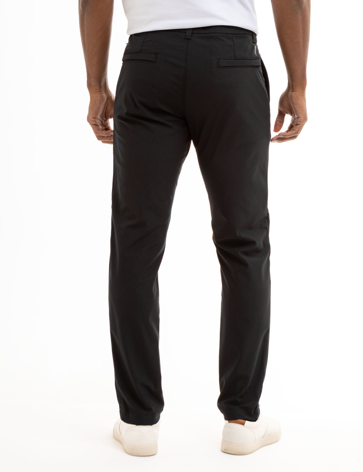 Stretch Knit Tech Pants with Zipper Pockets | Comfort & Utility