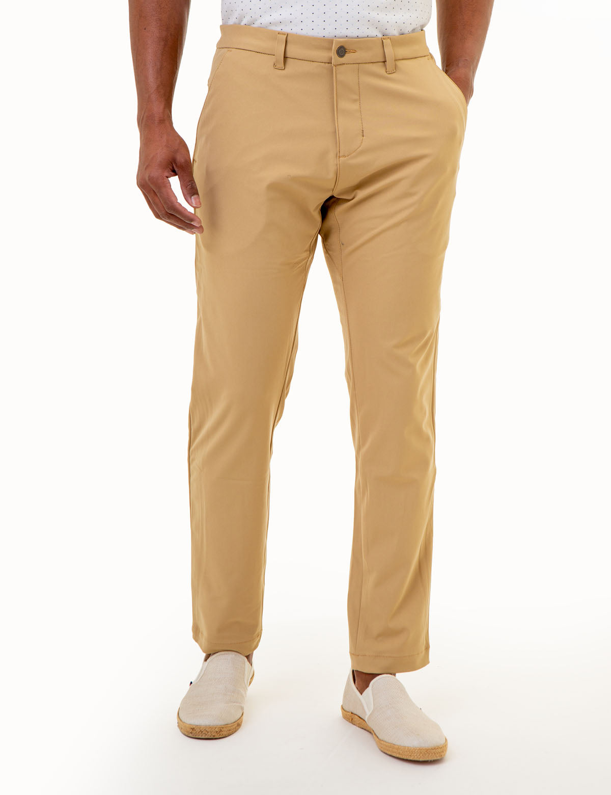 Stretch Knit Tech Pants with Zipper Pockets | Comfort & Utility
