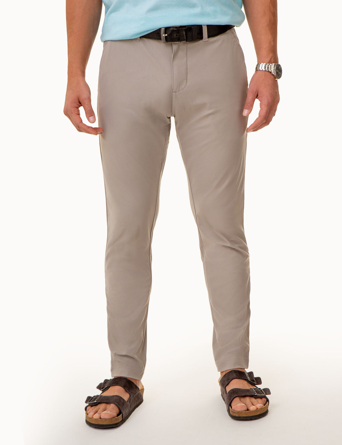 Stretch Knit Tech Pants with Zipper Pockets | Comfort & Utility