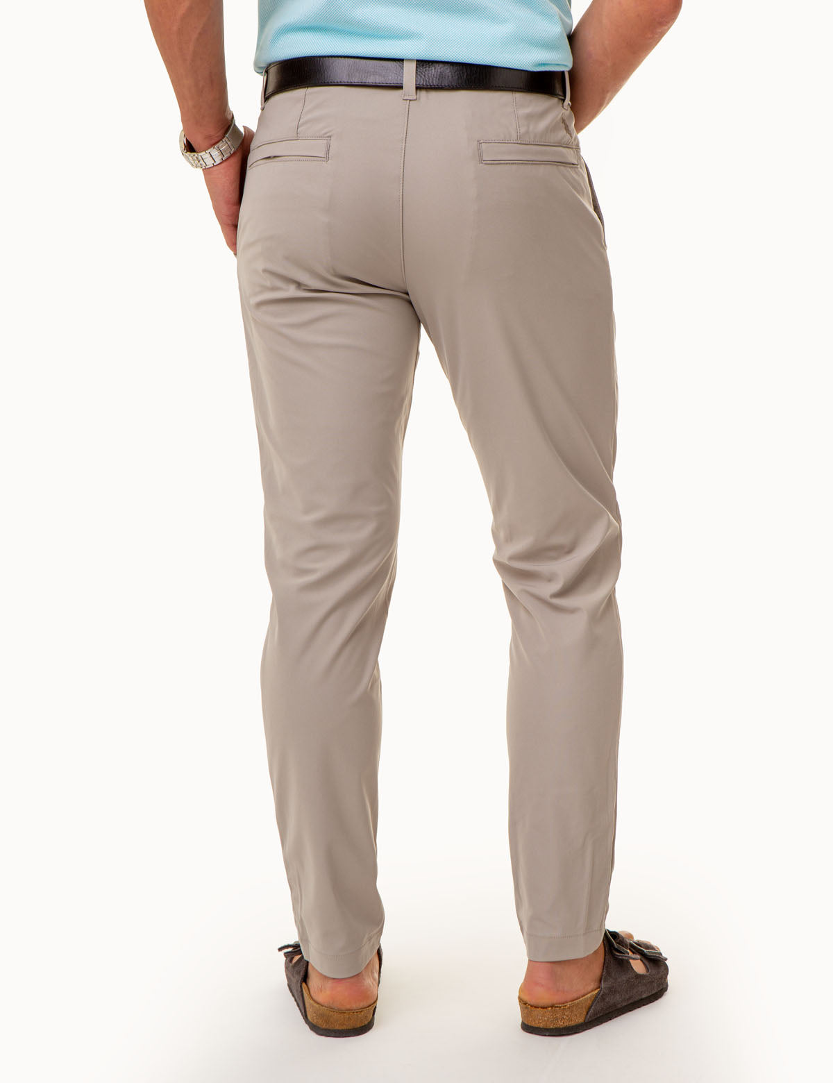 Stretch Knit Tech Pants with Zipper Pockets | Comfort & Utility