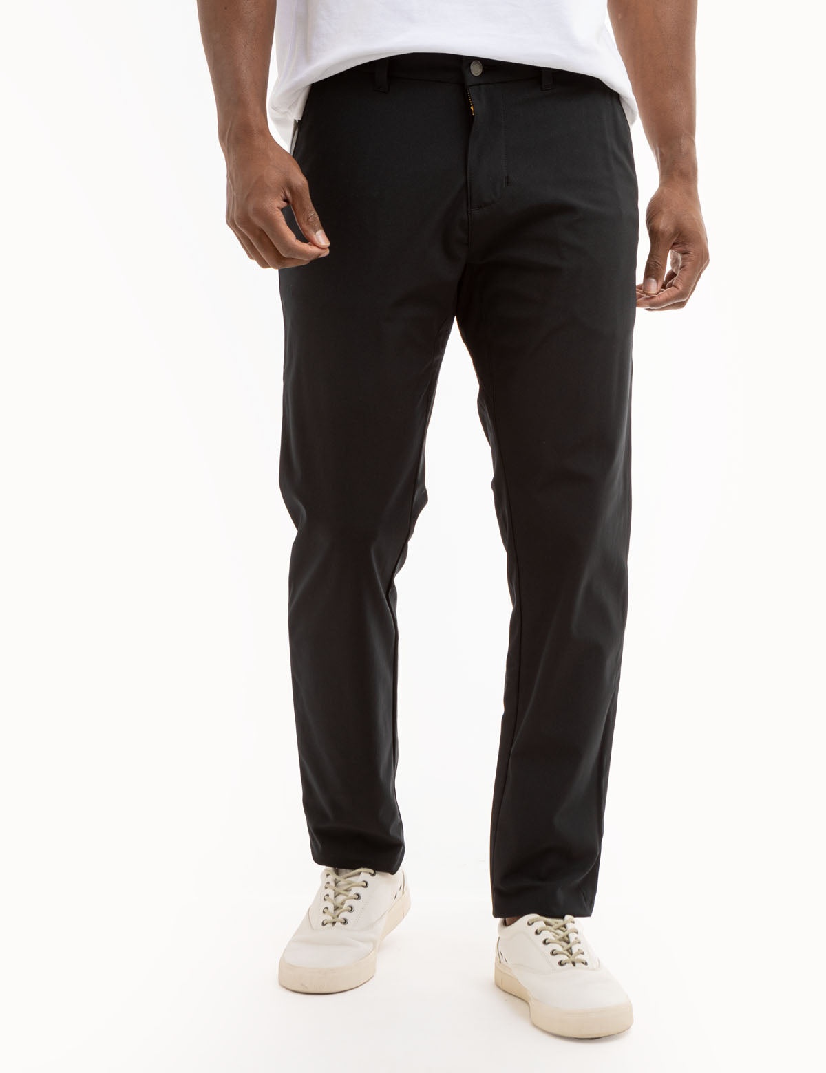 Stretch Knit Tech Pants with Zipper Pockets | Comfort & Utility