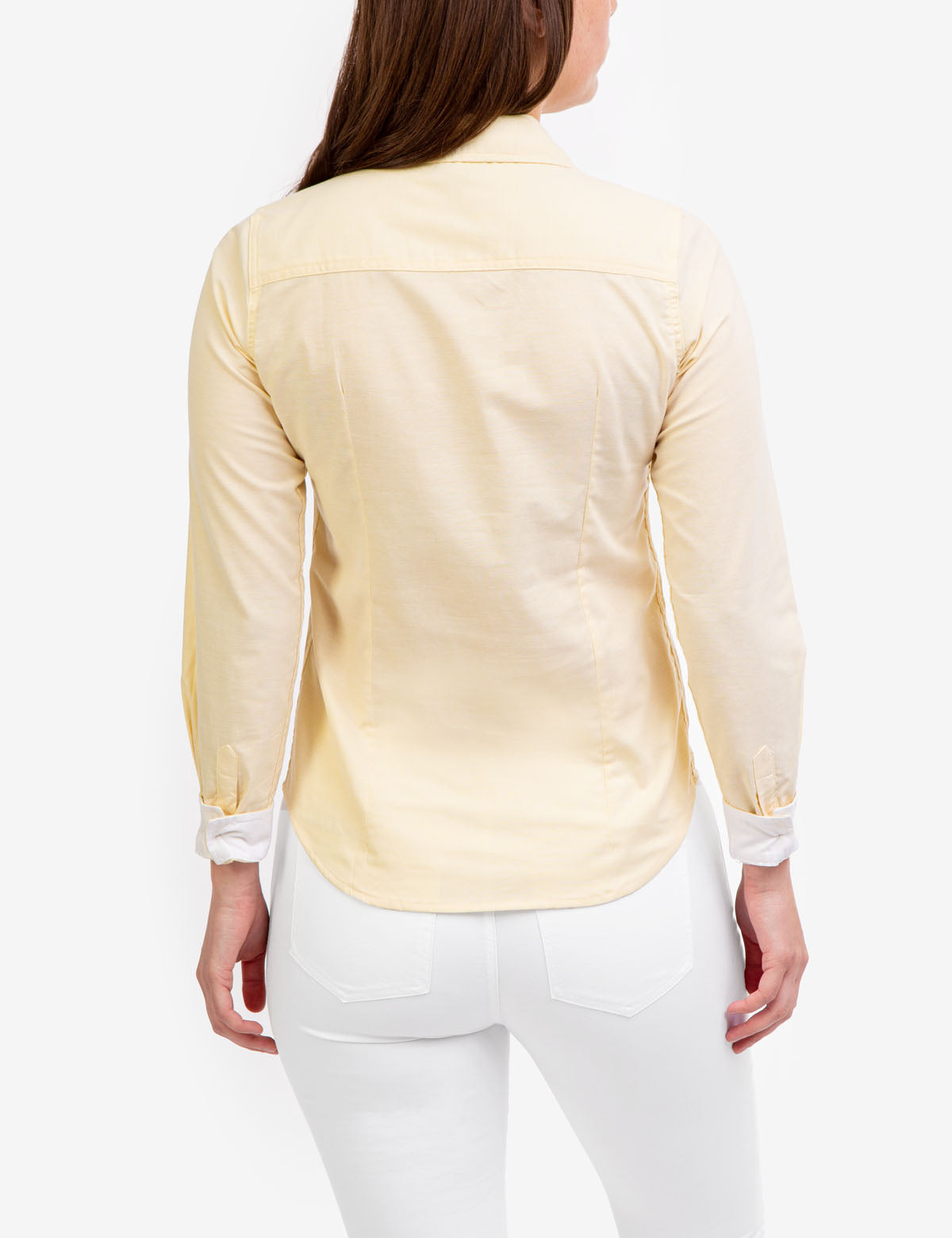 Stretch Oxford Shirt with Embroidered Logo | Multi-Tonal Button-Up