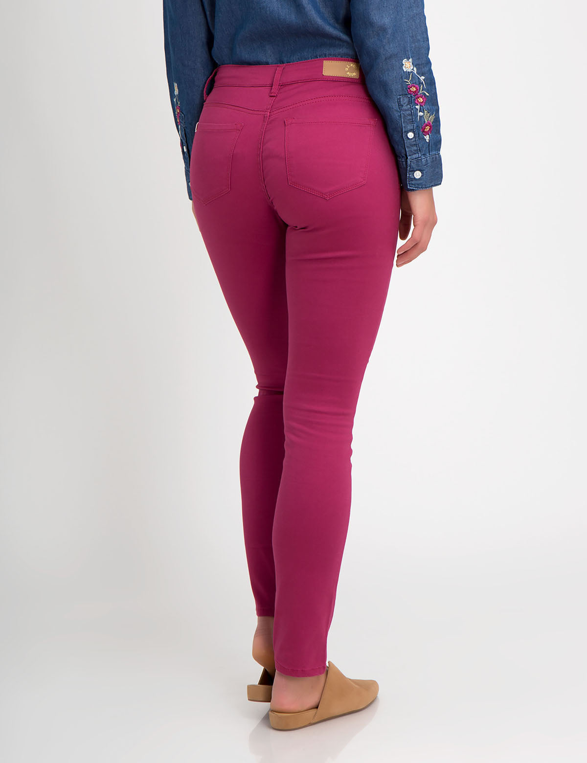 Stretch Sateen Skinny Pants for Women | Cotton Blend & Machine Washable