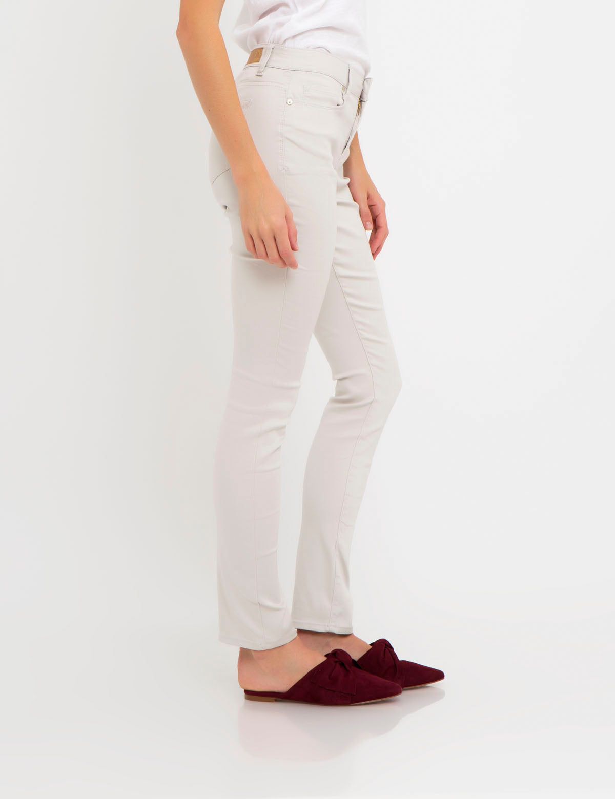Stretch Sateen Skinny Pants for Women | Cotton Blend & Machine Washable