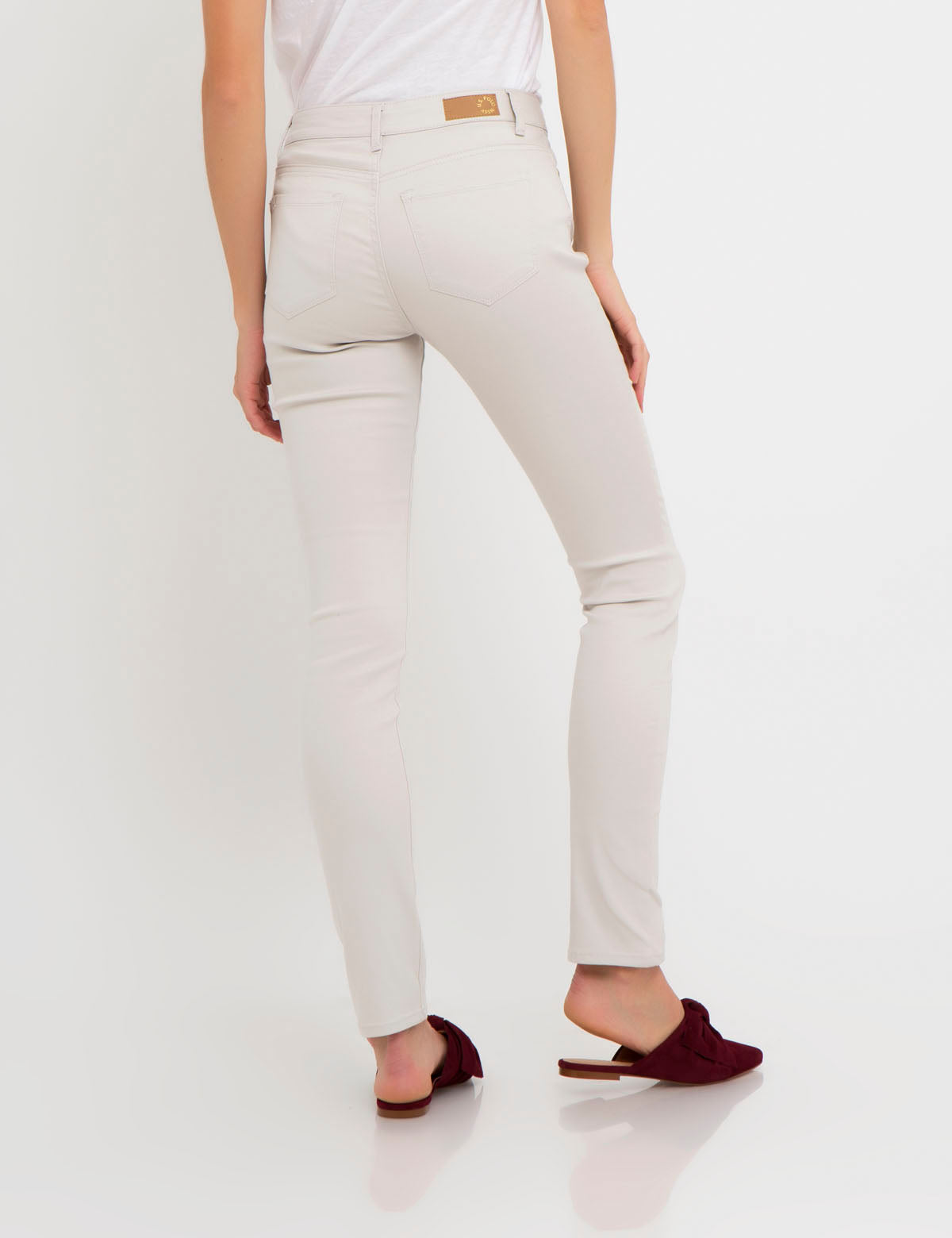 Stretch Sateen Skinny Pants for Women | Cotton Blend & Machine Washable