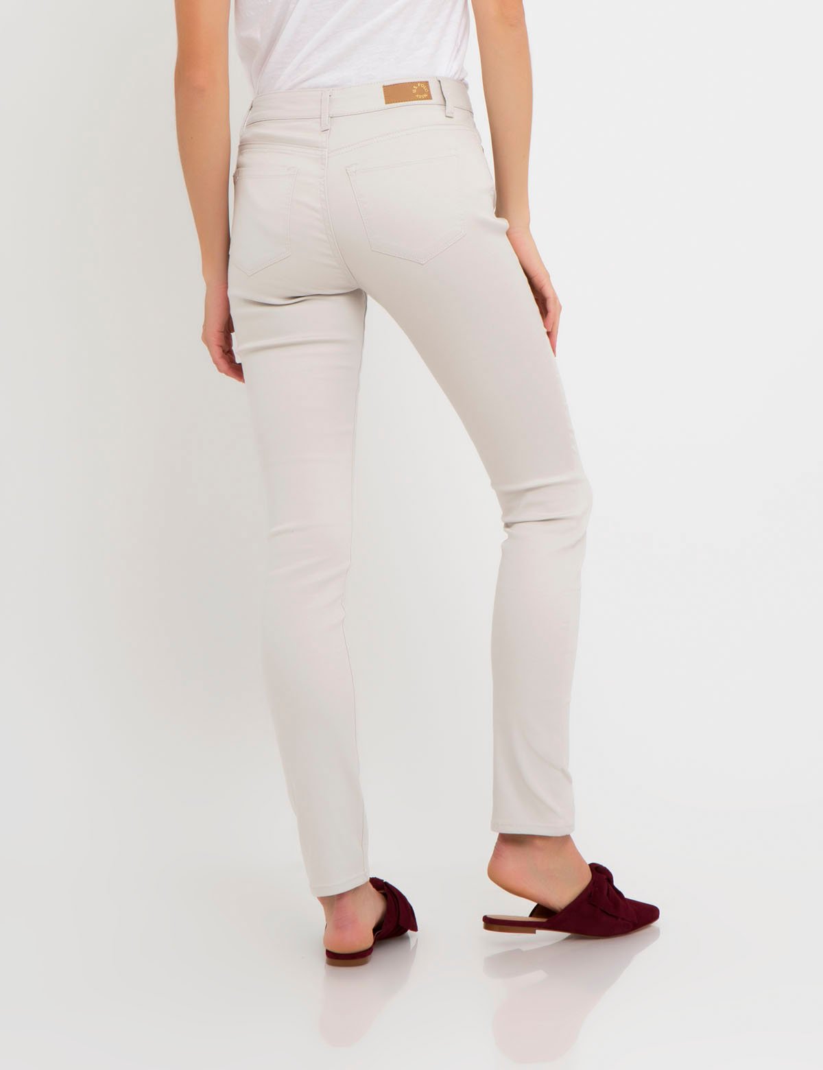 Stretch Sateen Skinny Pants for Women | Cotton Blend & Machine Washable