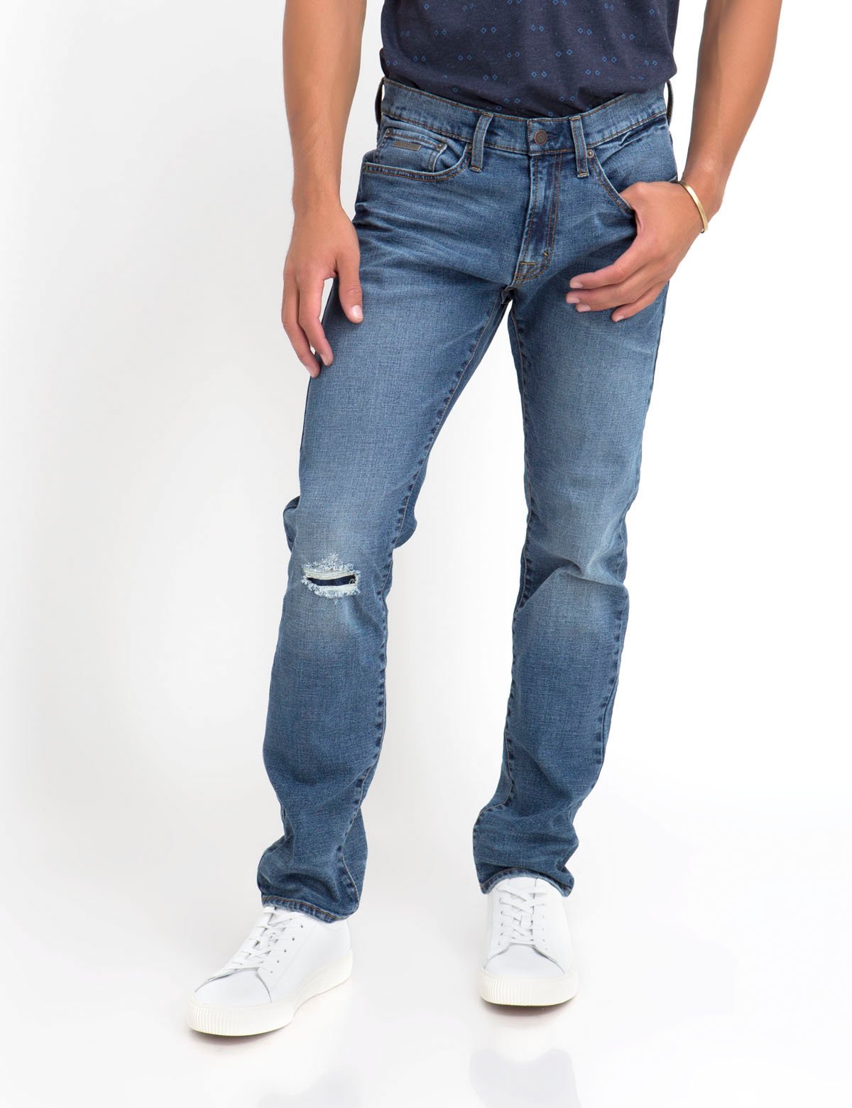 Slim Fit Stretch Jeans for Men | 99% Cotton with Spandex