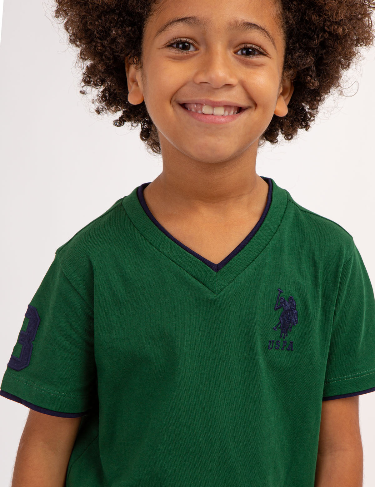 Boys V-Neck T-Shirt - Soft Cotton Basic Tee | Casual Comfort