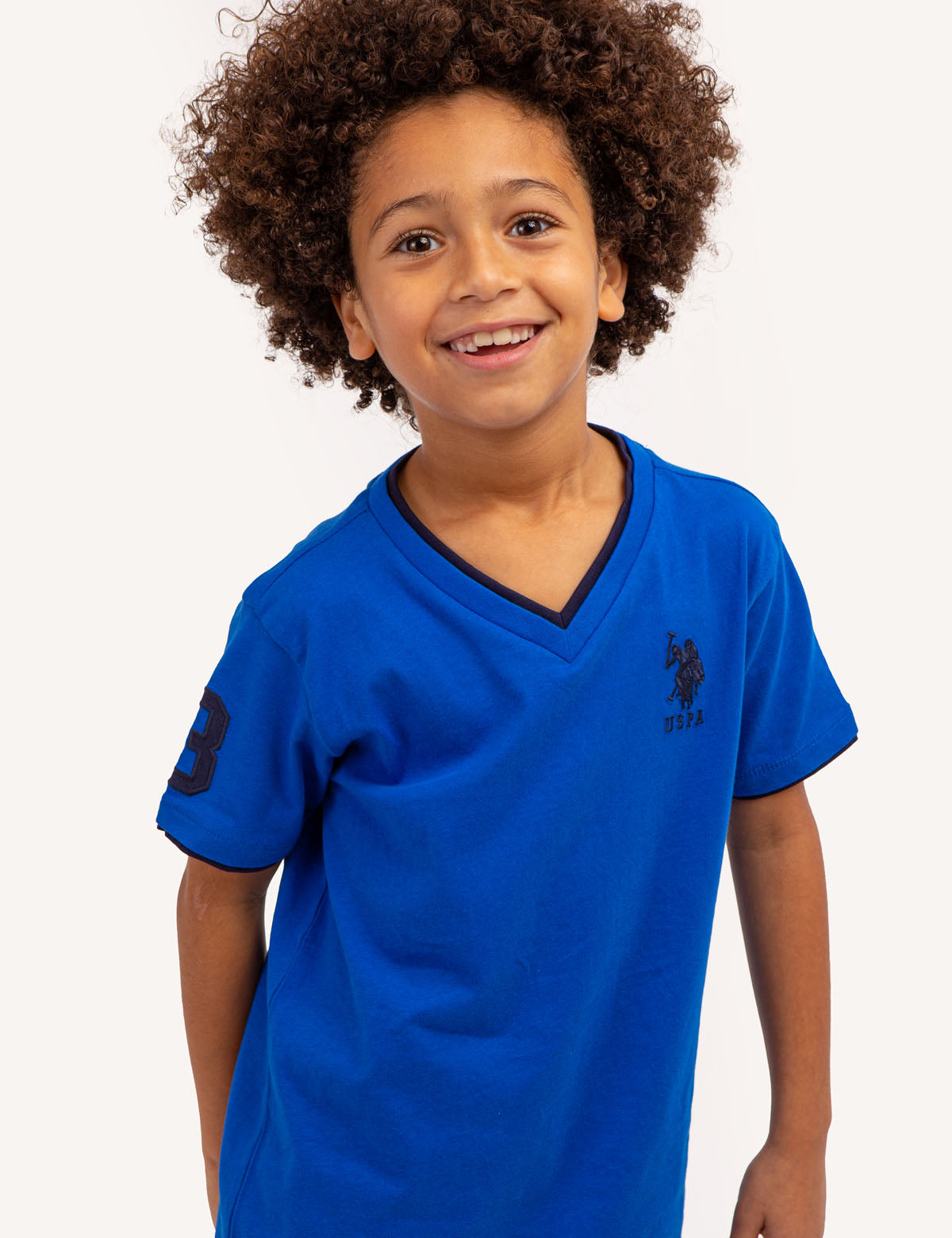 Boys V-Neck T-Shirt - Soft Cotton Basic Tee | Casual Comfort