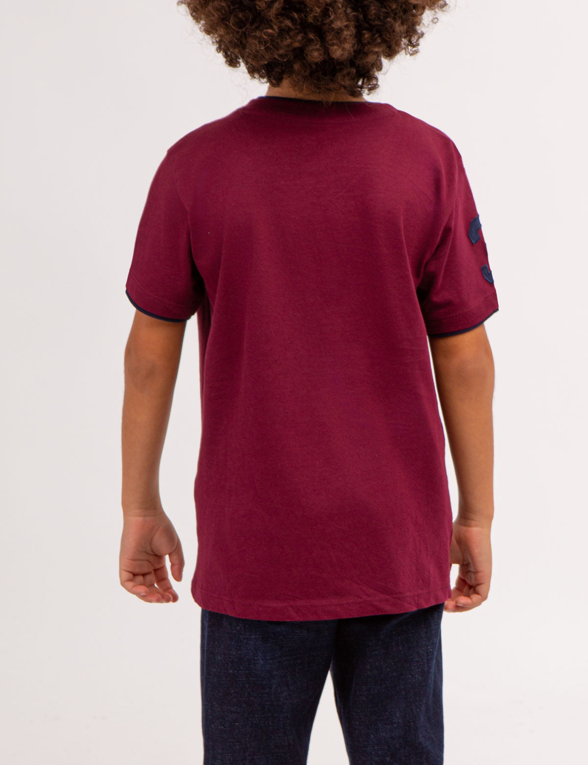 Boys V-Neck T-Shirt - Soft Cotton Basic Tee | Casual Comfort