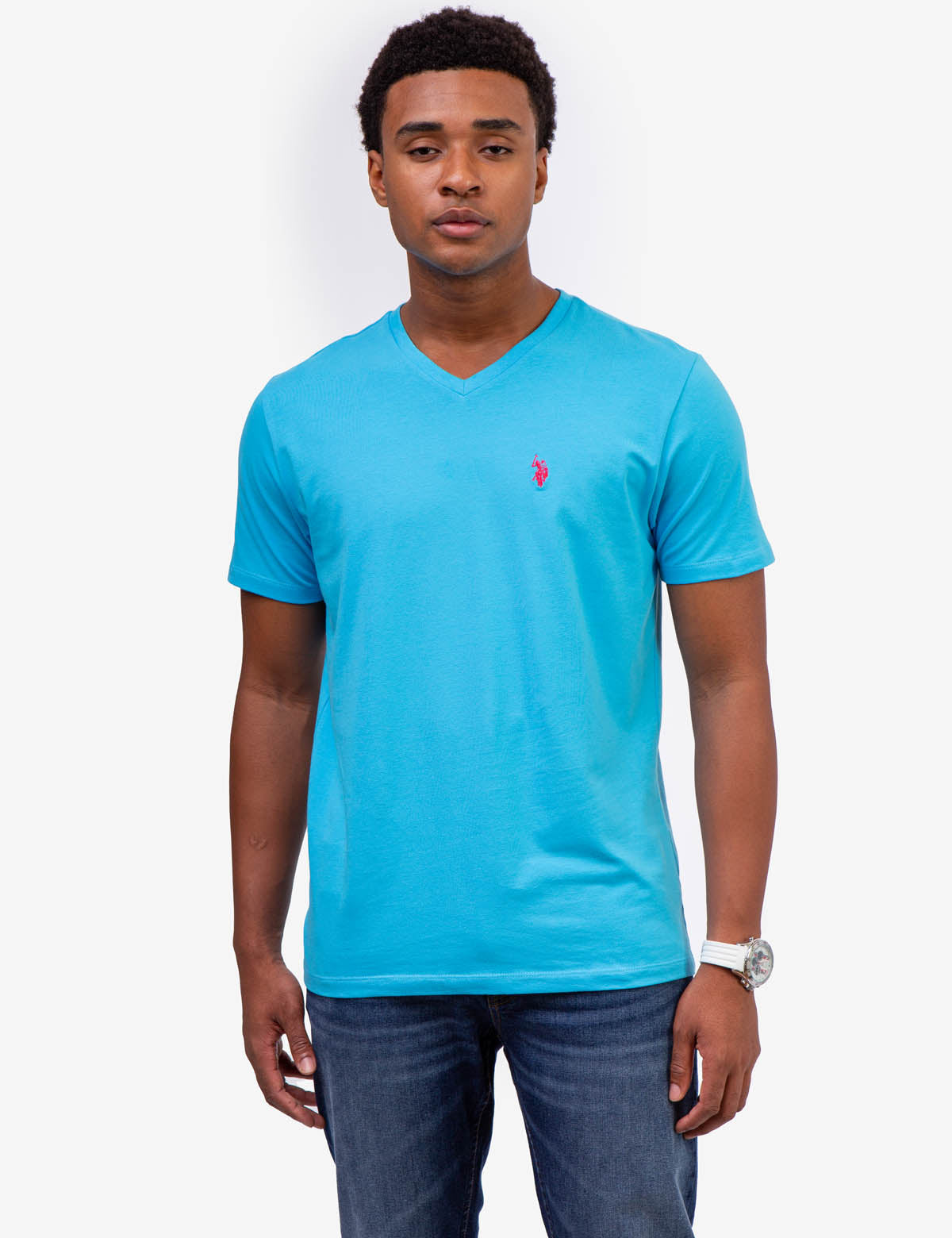 Stretch V-Neck T-Shirt for Men | Soft & Comfortable Fit