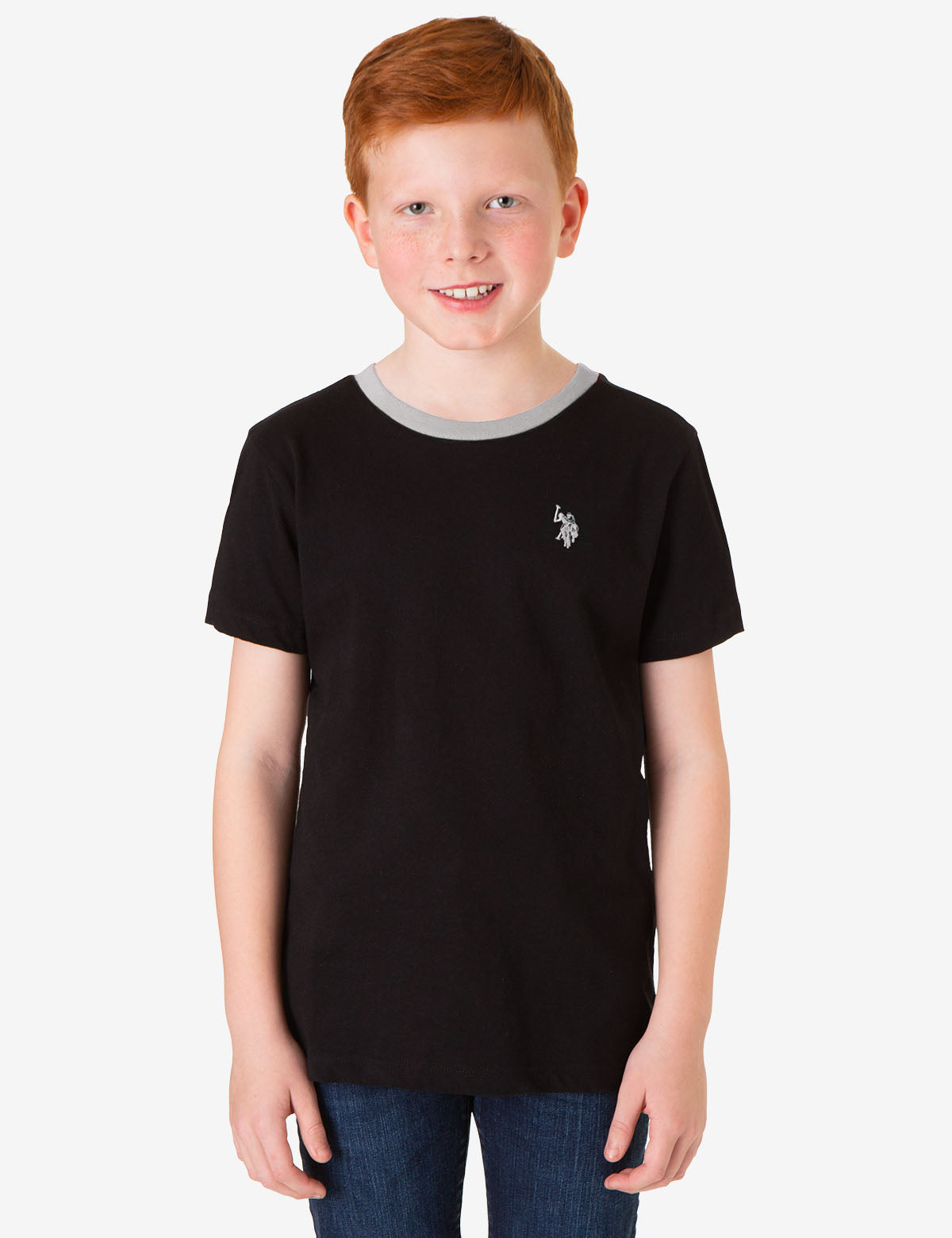 Boys Ringer T-Shirt | Crew Neck Cotton Tee