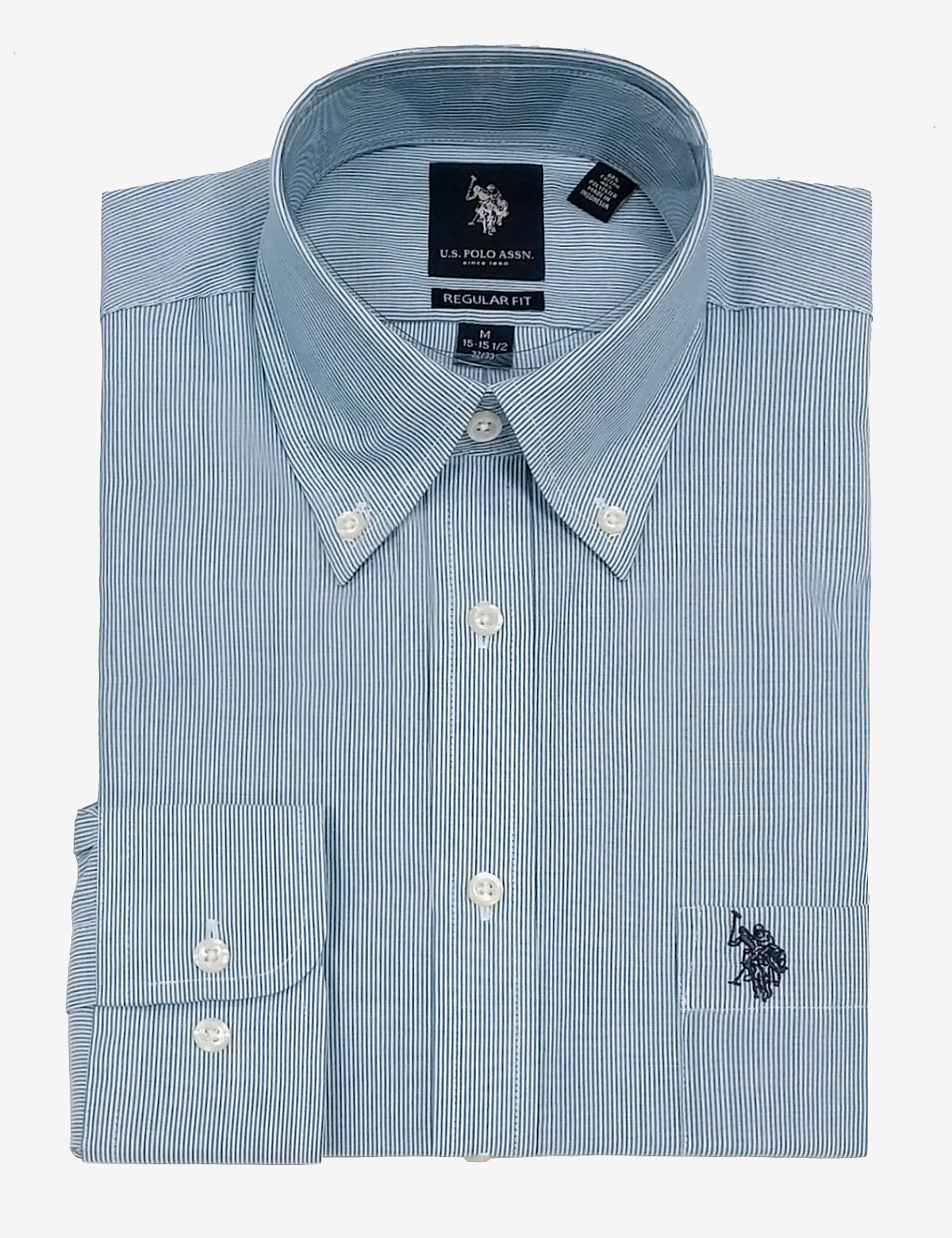 Classic Stripe Dress Shirt | Button-Up Cotton Blend for Men