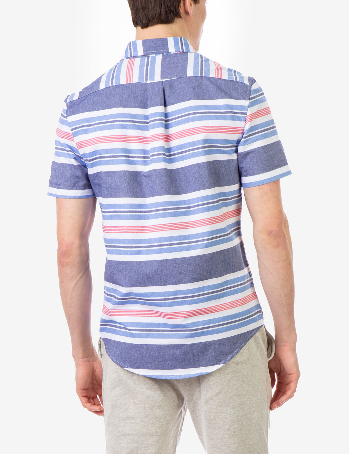 Classic Fit Stripe Oxford Short Sleeve Shirt | U.S. Polo Assn.