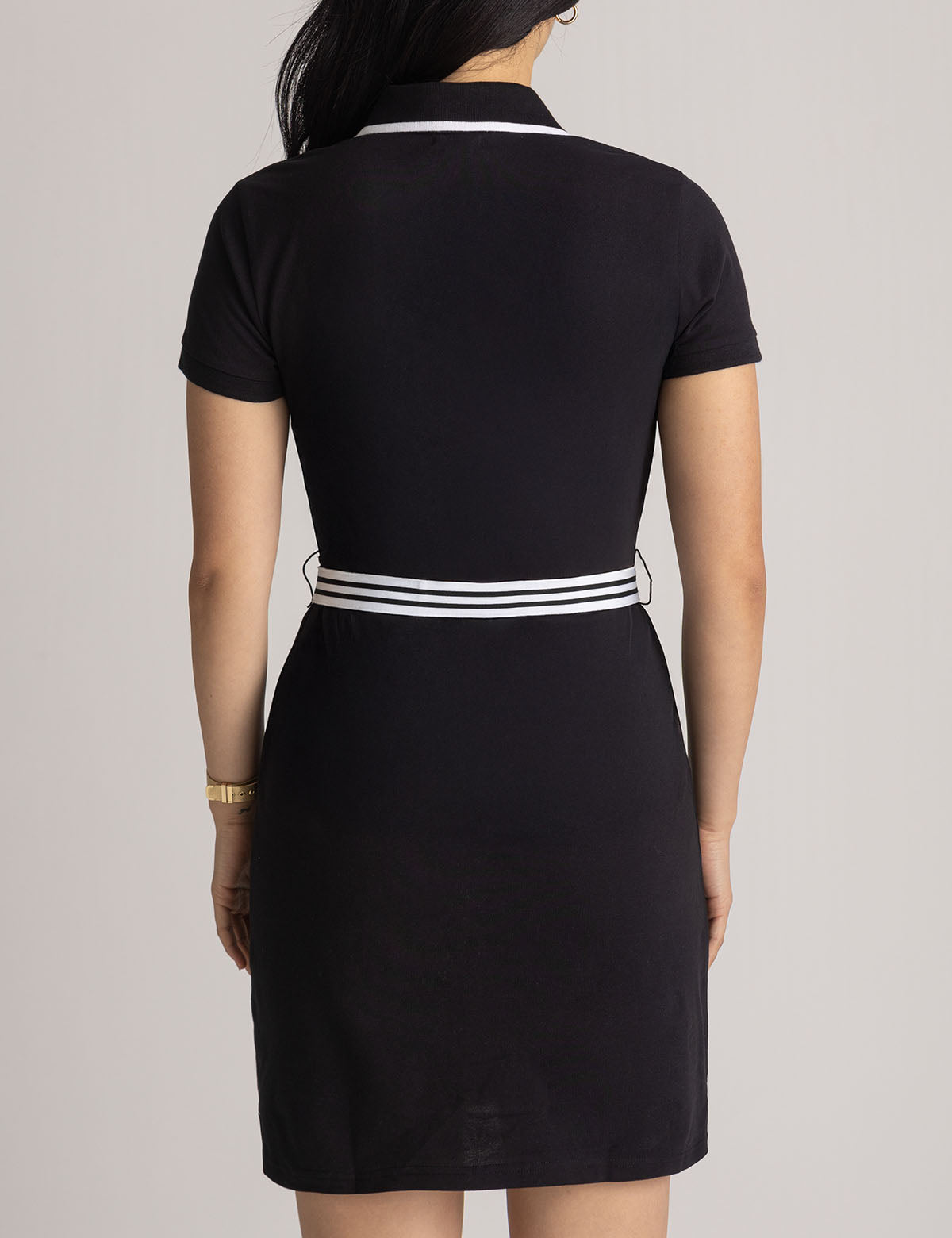Striped Polo Dress with Belt | Casual Summer Outfit
