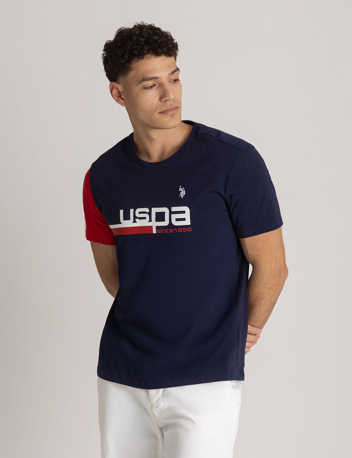 Graphic Crew Neck T-Shirt | USPA