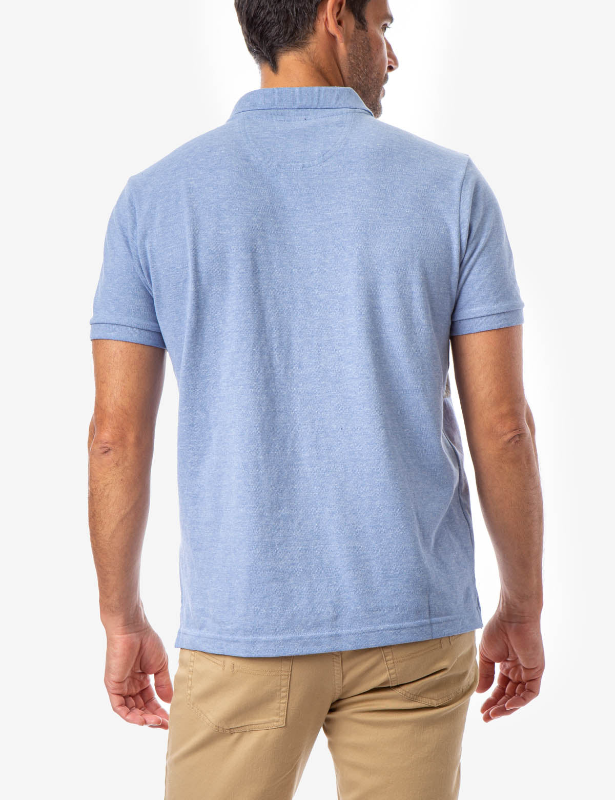 Striped Embossed Polo Shirt with Rib Knit Cuffs | U.S. Polo Assn.