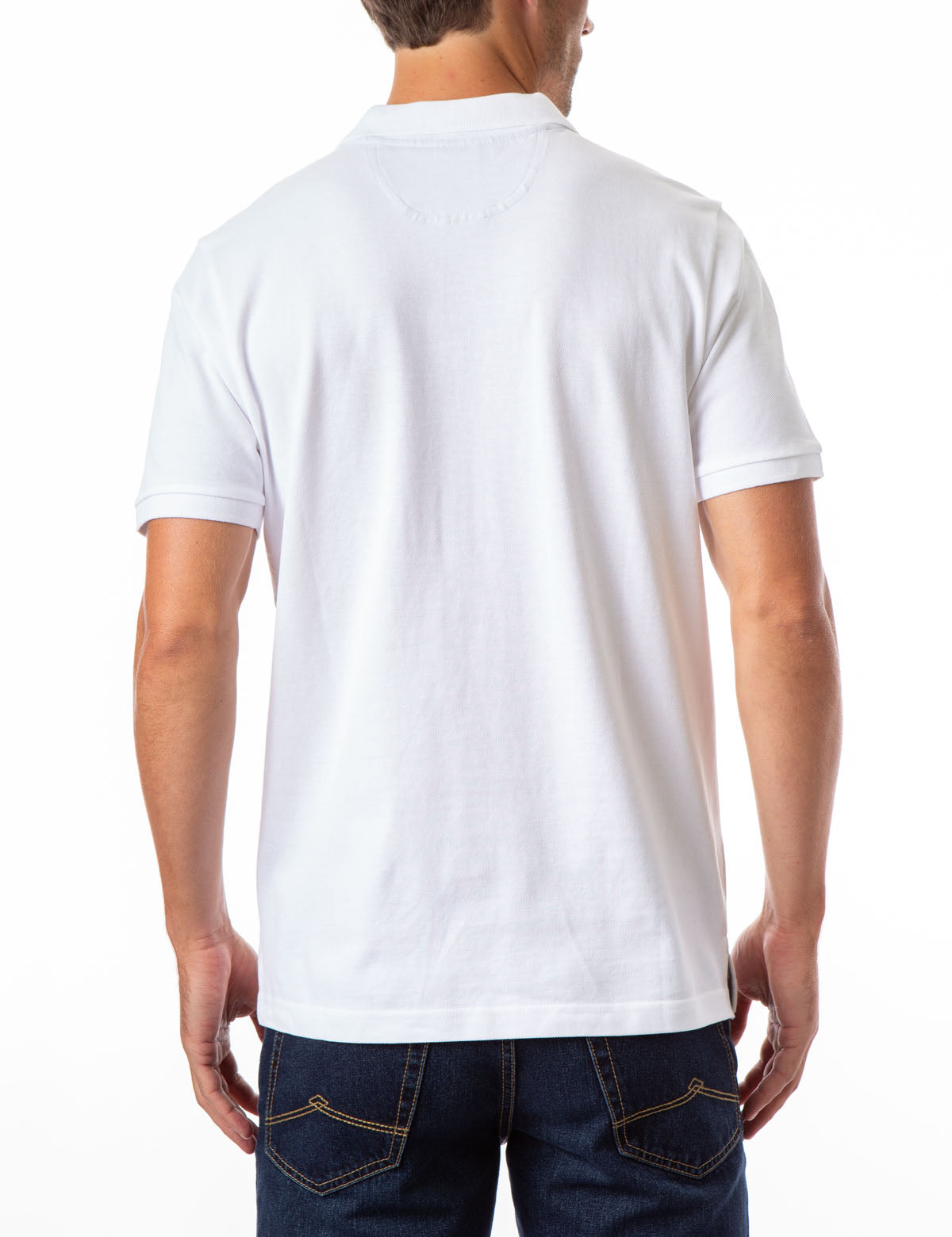 Striped Embossed Polo Shirt with Rib Knit Cuffs | U.S. Polo Assn.