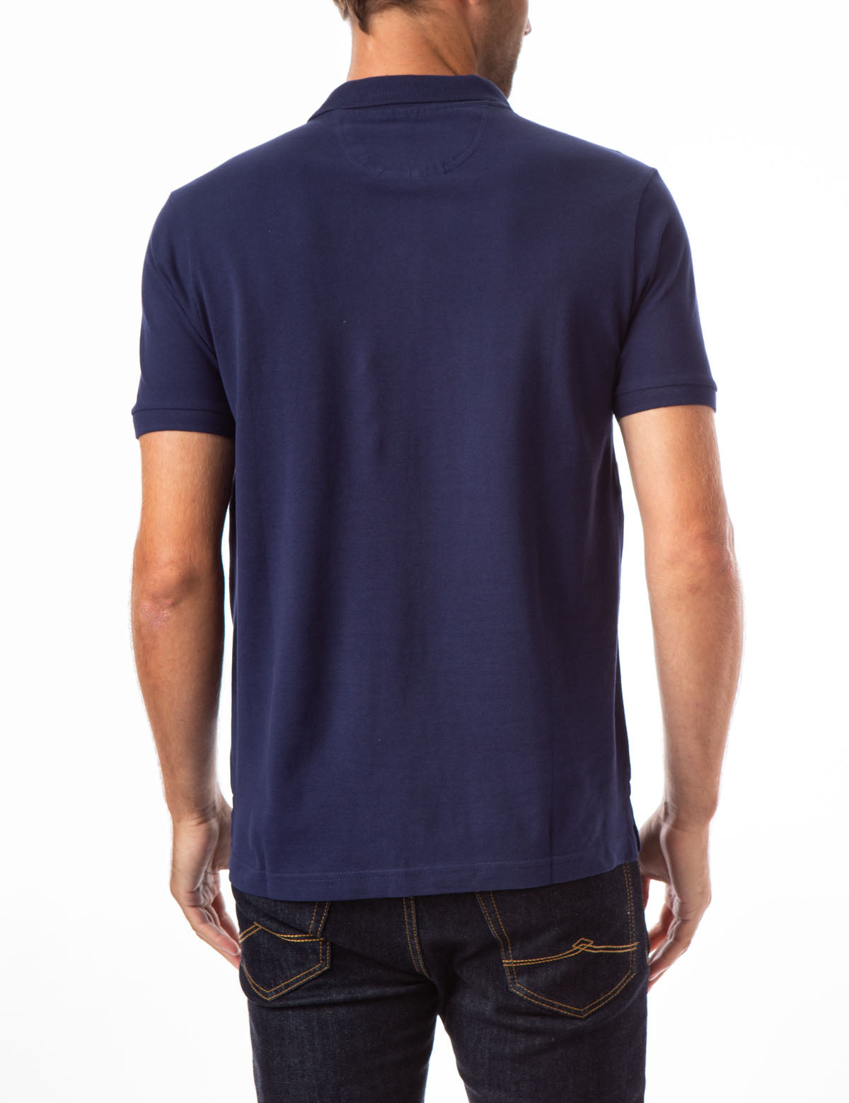 Striped Embossed Polo Shirt with Rib Knit Cuffs | U.S. Polo Assn.