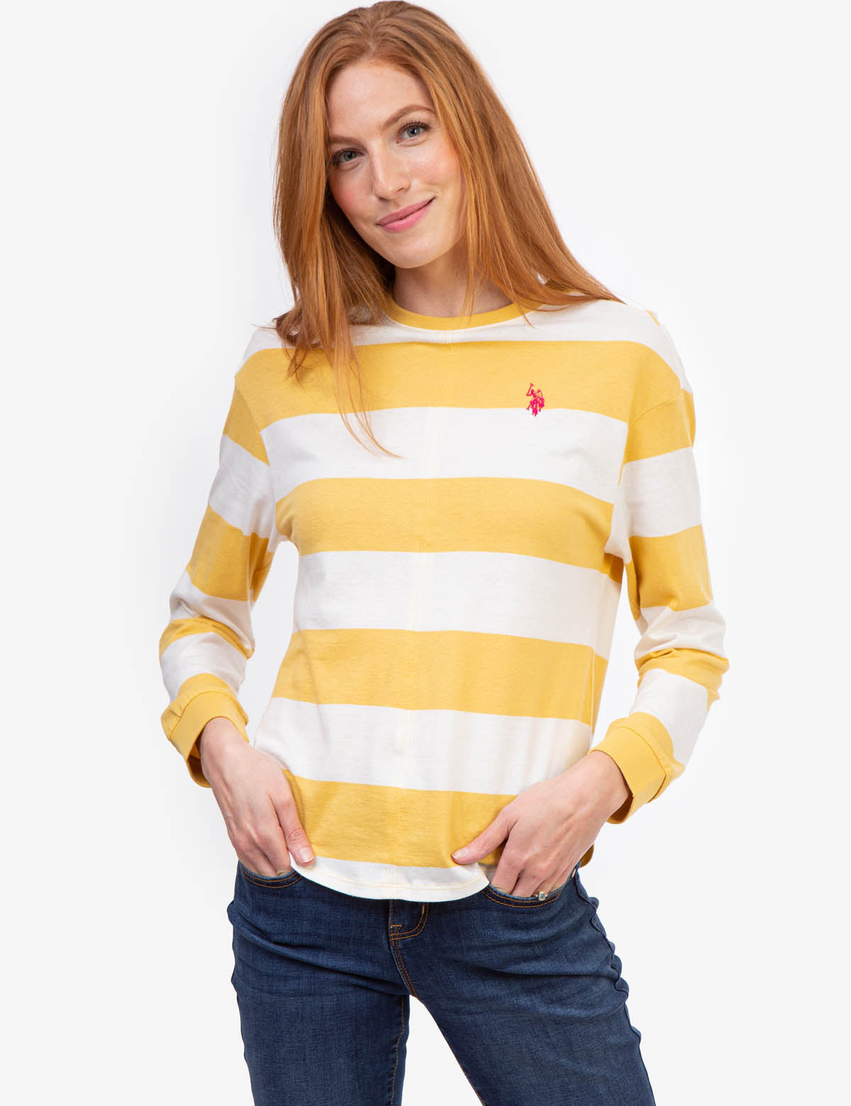 Striped Long Sleeve Crew Neck T-Shirt for Men & Women | Casual Comfort