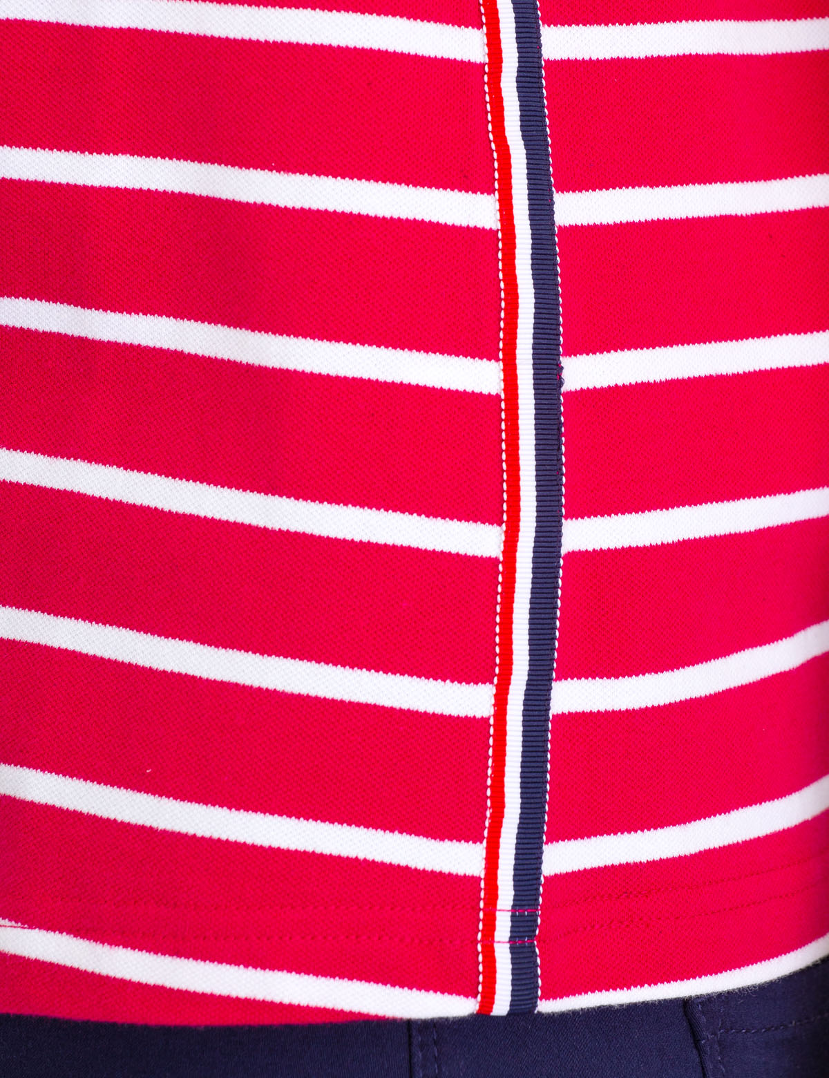 Striped Polo Shirt with Ribbed Cuffs & Embroidered Logo | Casual Short Sleeve